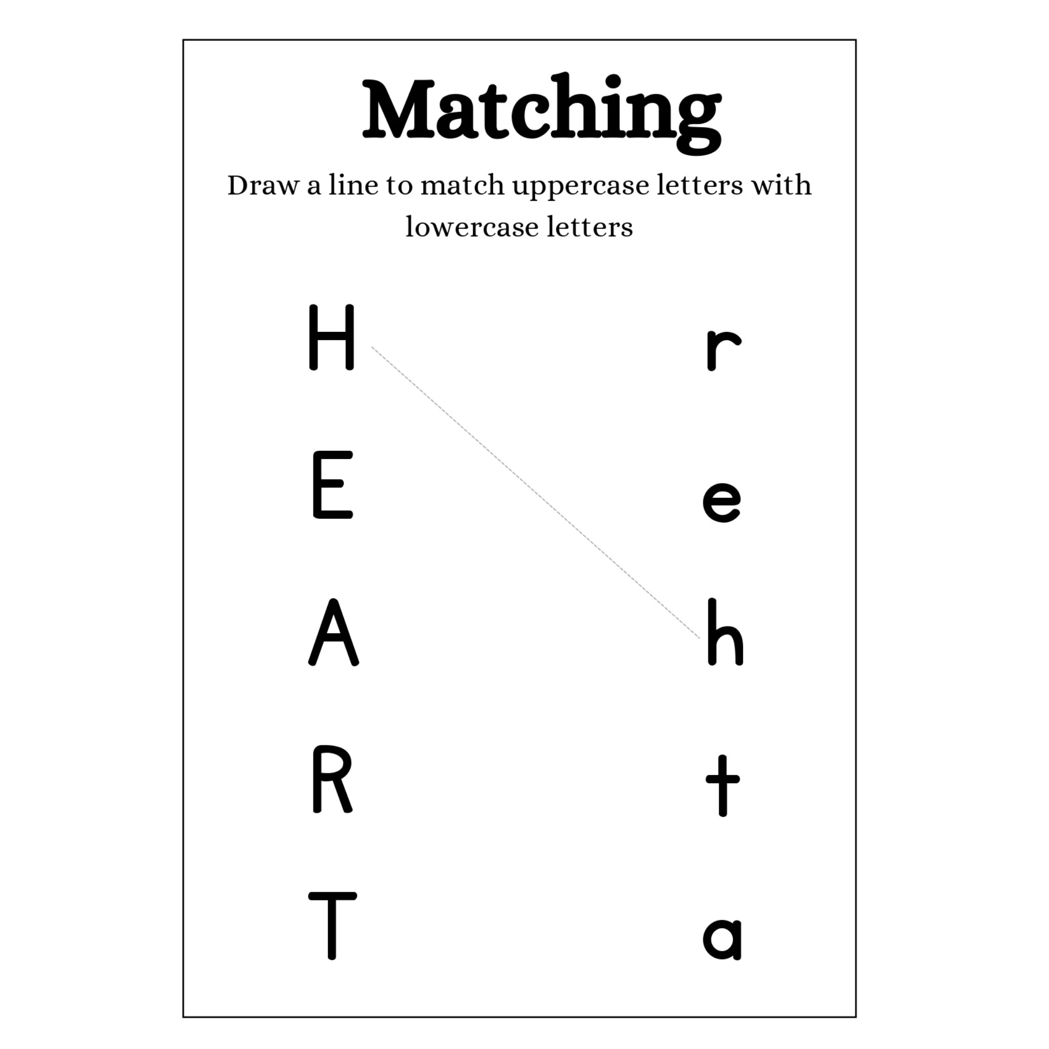 Alphabet Letter Picture Matching Worksheets - Image 2