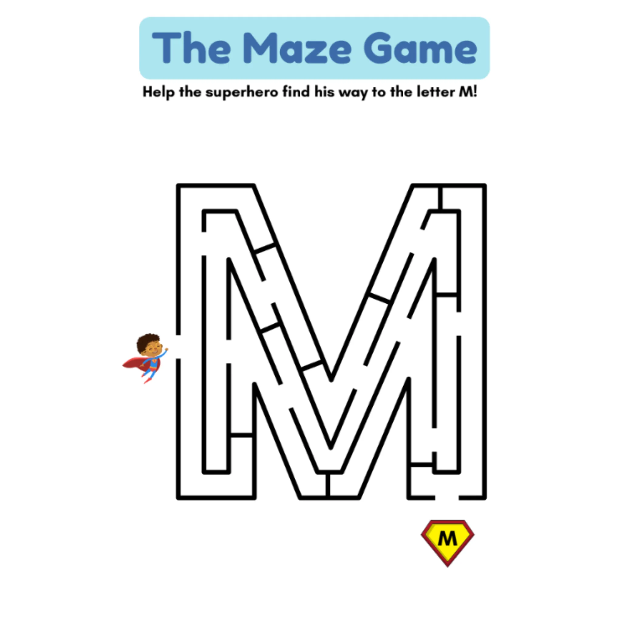 Alphabet Maze Game Worksheets - Image 3