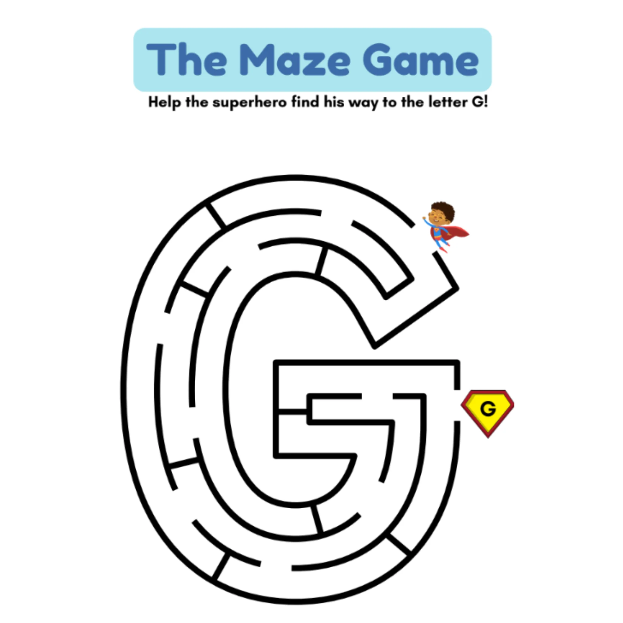 Alphabet Maze Game Worksheets - Image 4
