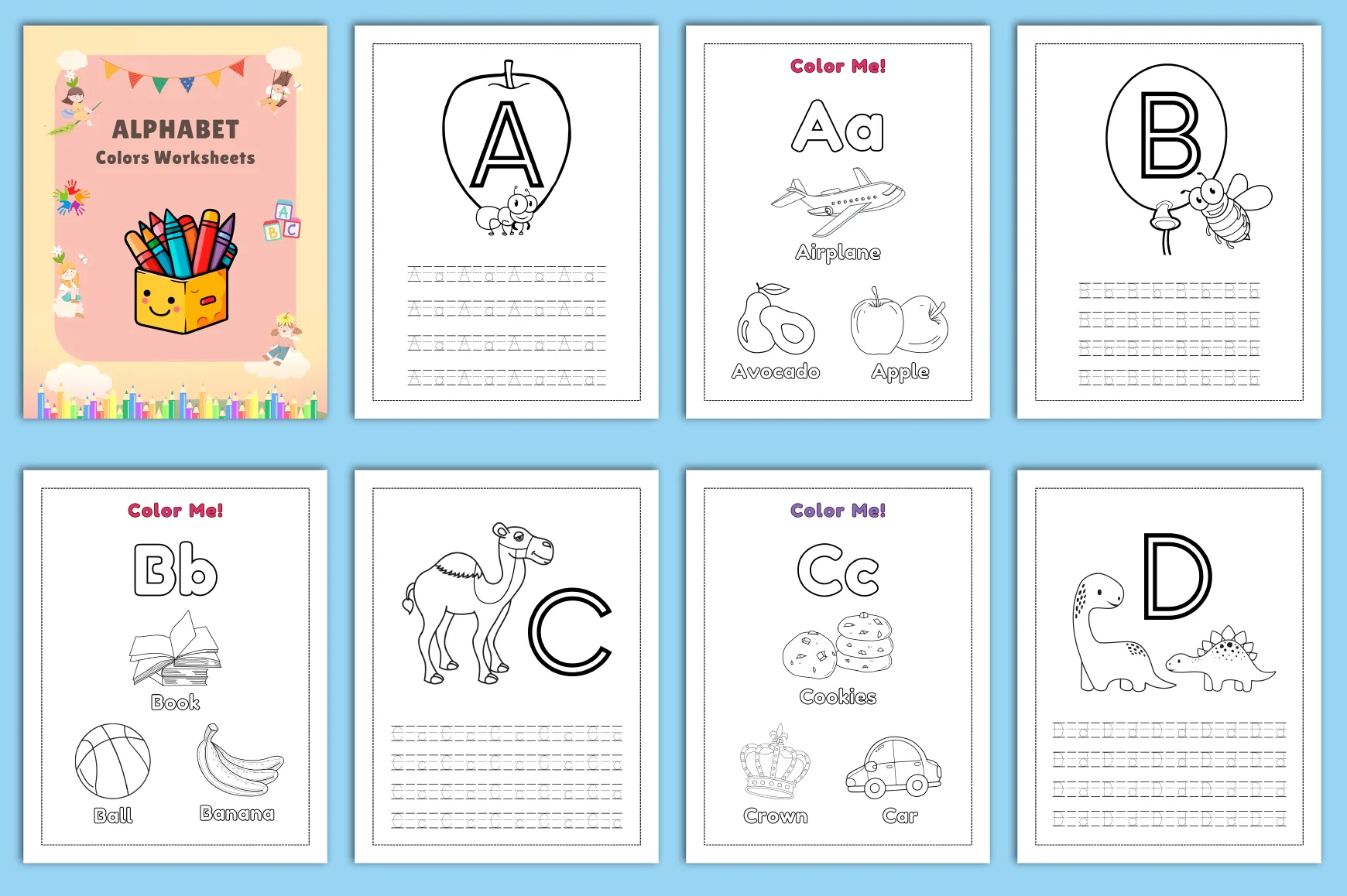 Alphabet to Colors Worksheets Guide - Image 2