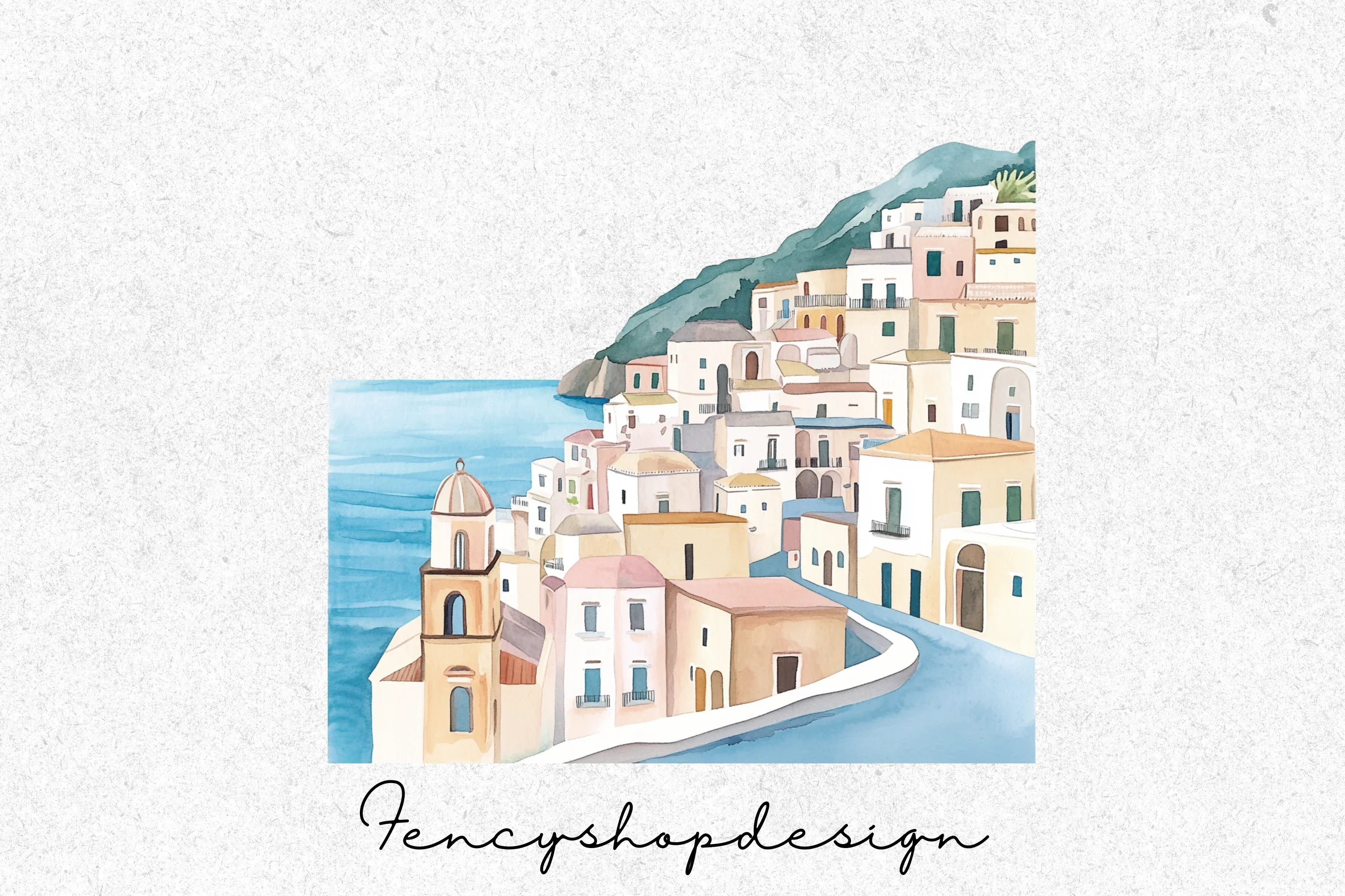 Amalfi Coast Clipart Bundle - Image 4