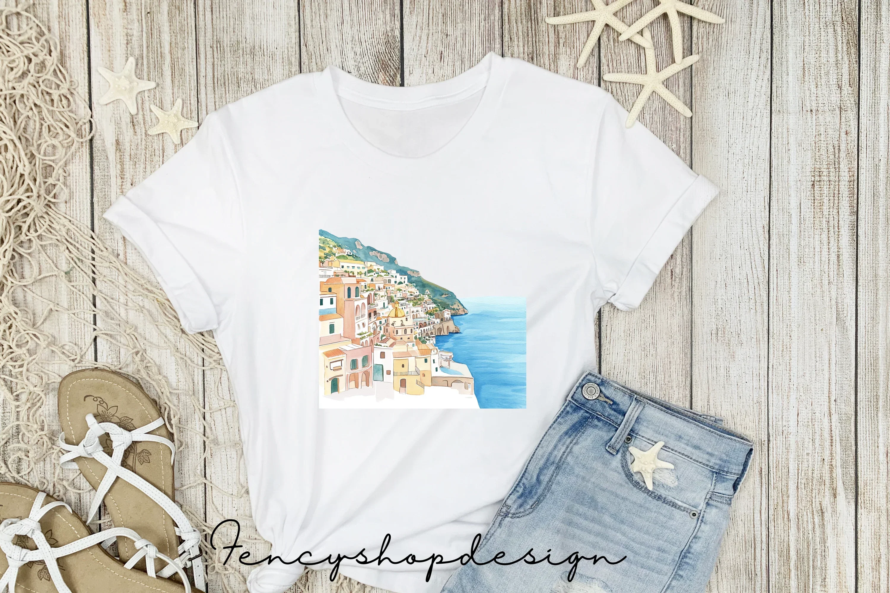 Amalfi Coast Clipart Bundle - Image 5