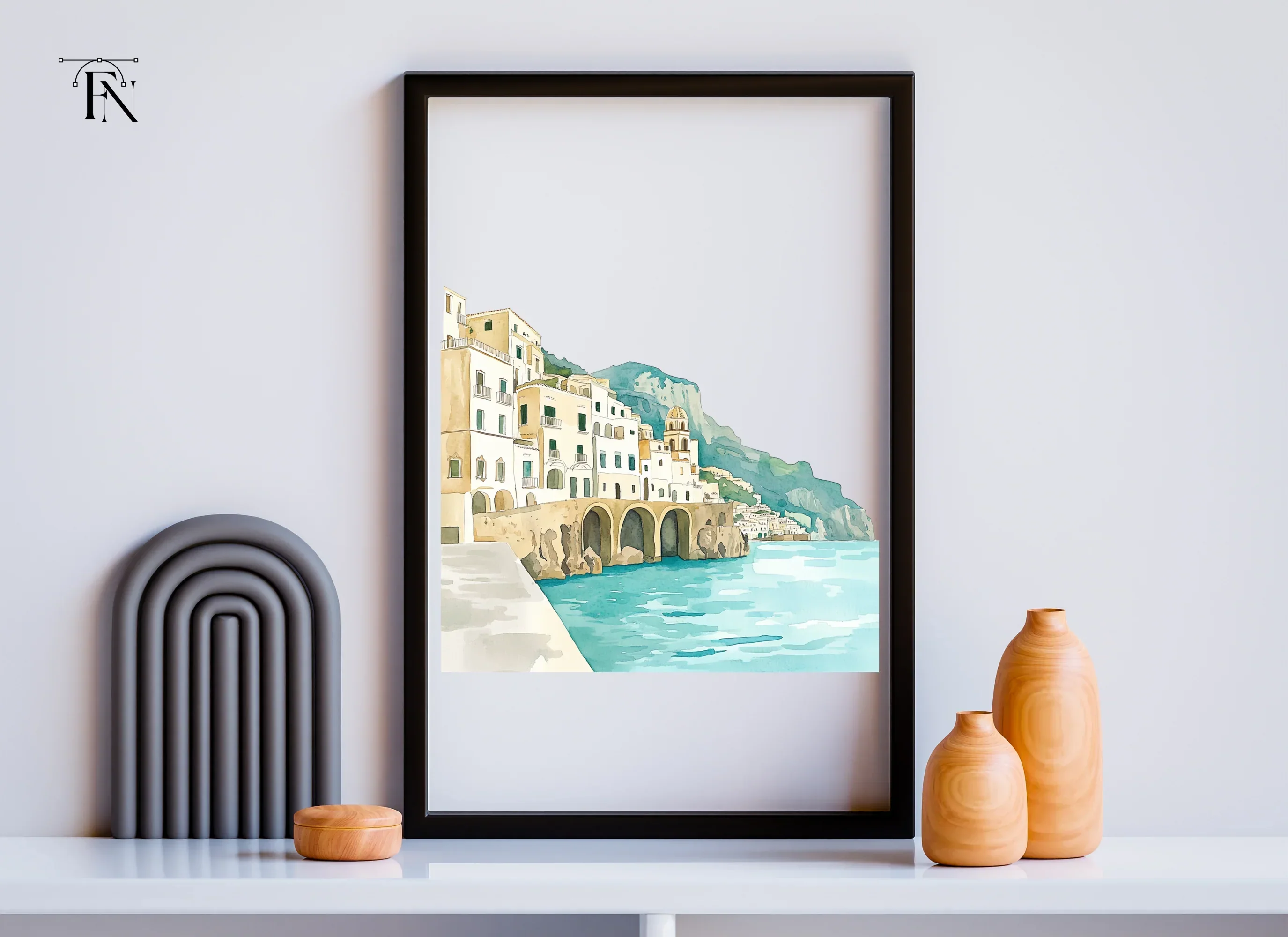Amalfi Coast Clipart Bundle - Image 3