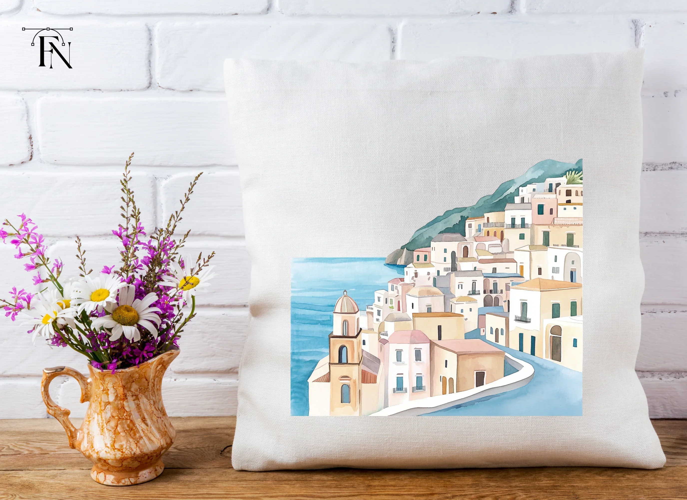 Amalfi Coast Towns Clipart Bundle - Image 5