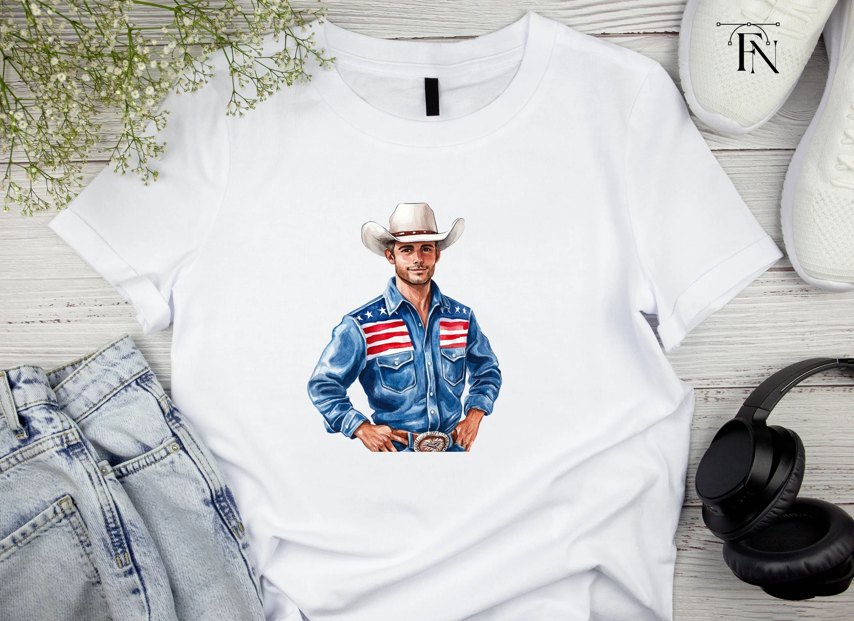 American Cowboy Clipart Bundle - Image 4