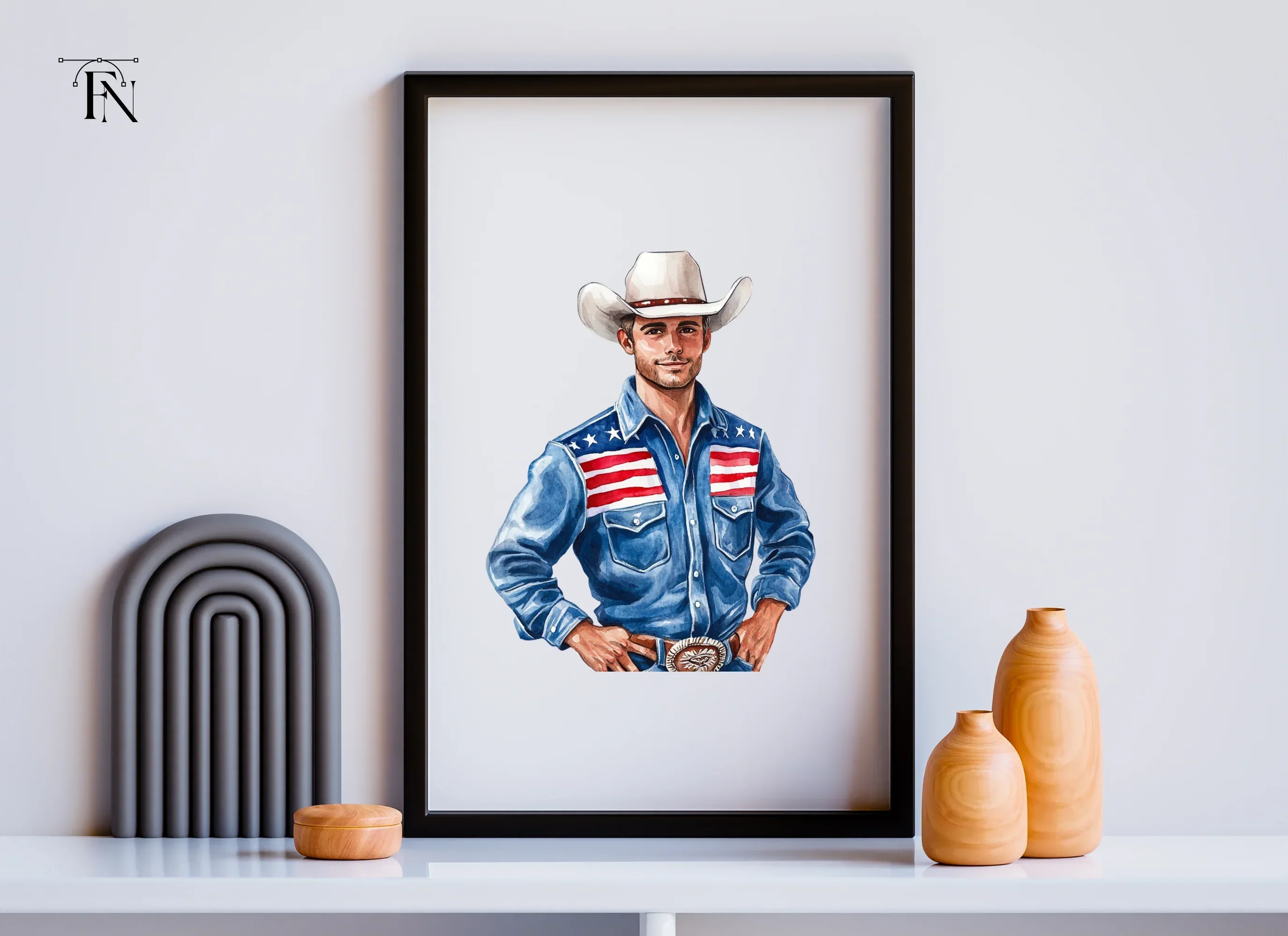 American Cowboy Clipart Bundle - Image 6