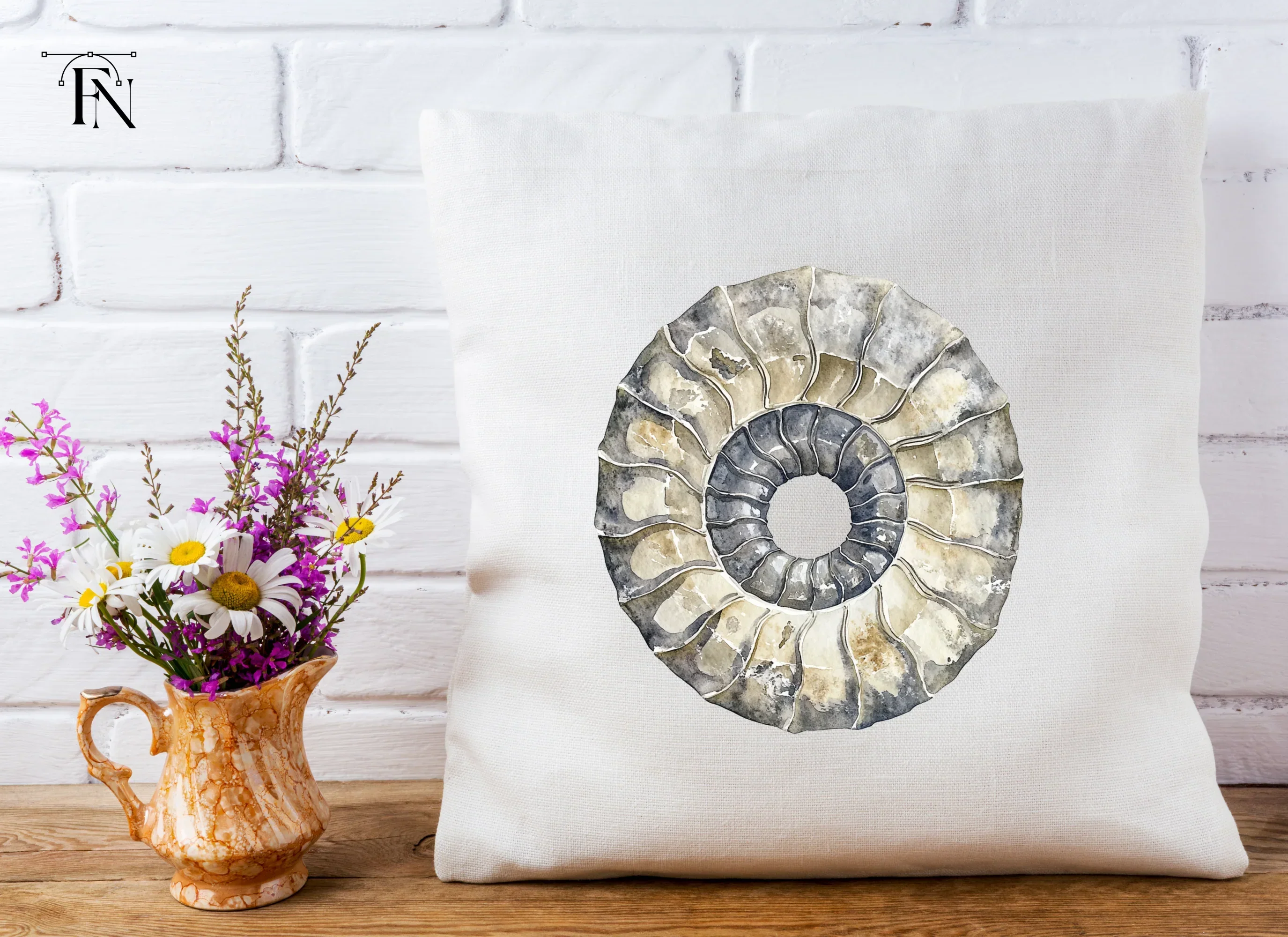 Ammonite Fossil Shells Clipart Bundle - Image 2