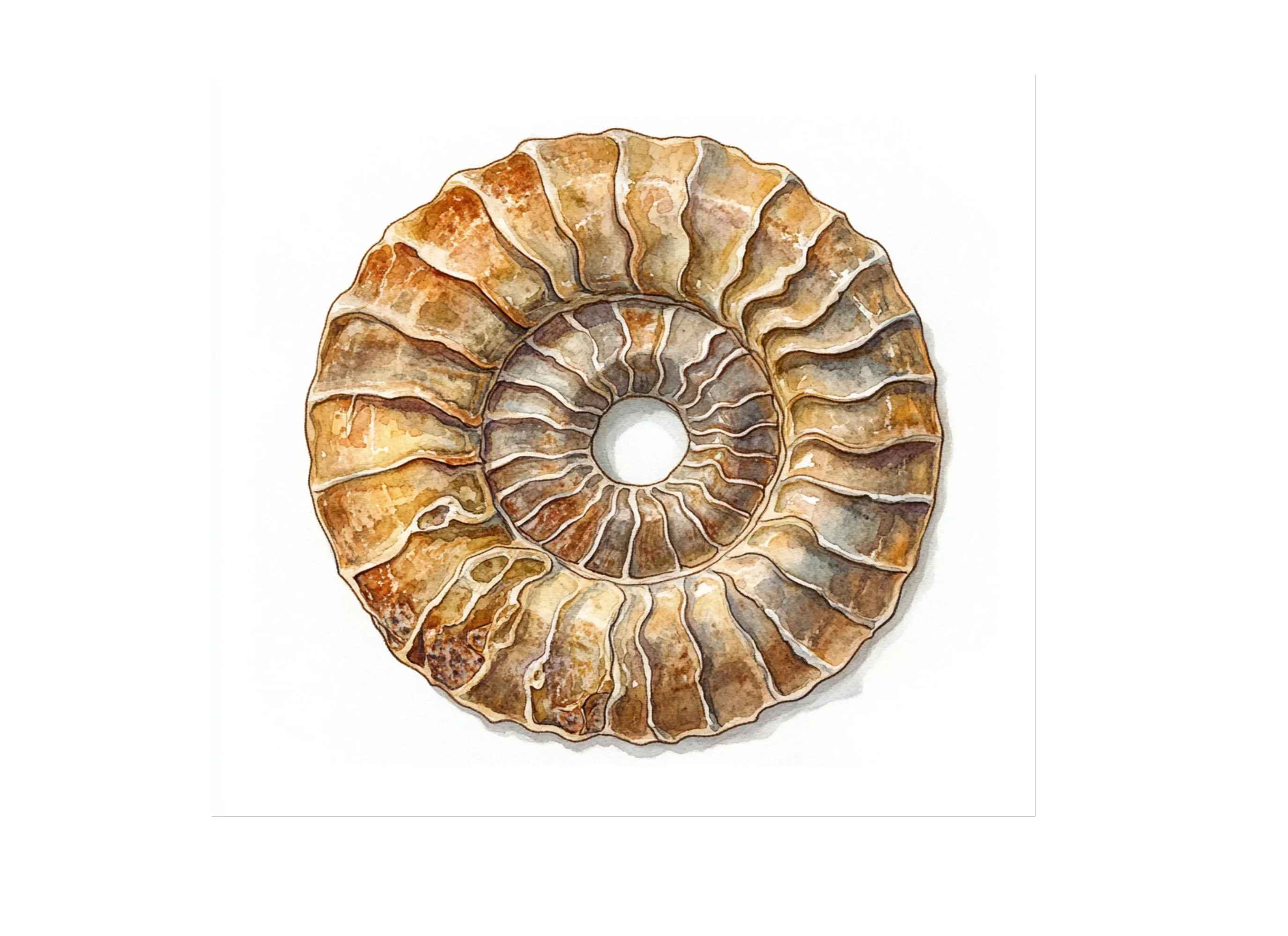Ammonite Shell Clipart Bundle - Image 3