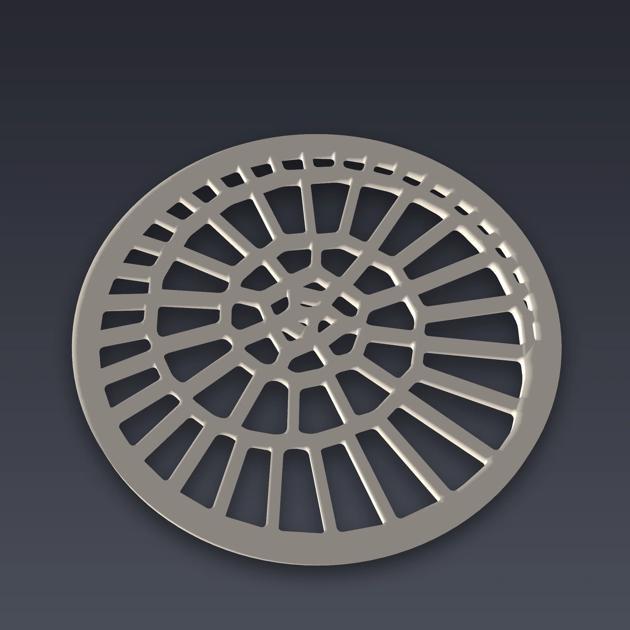 Ammonite Trivet 3D Print STL File - Image 2