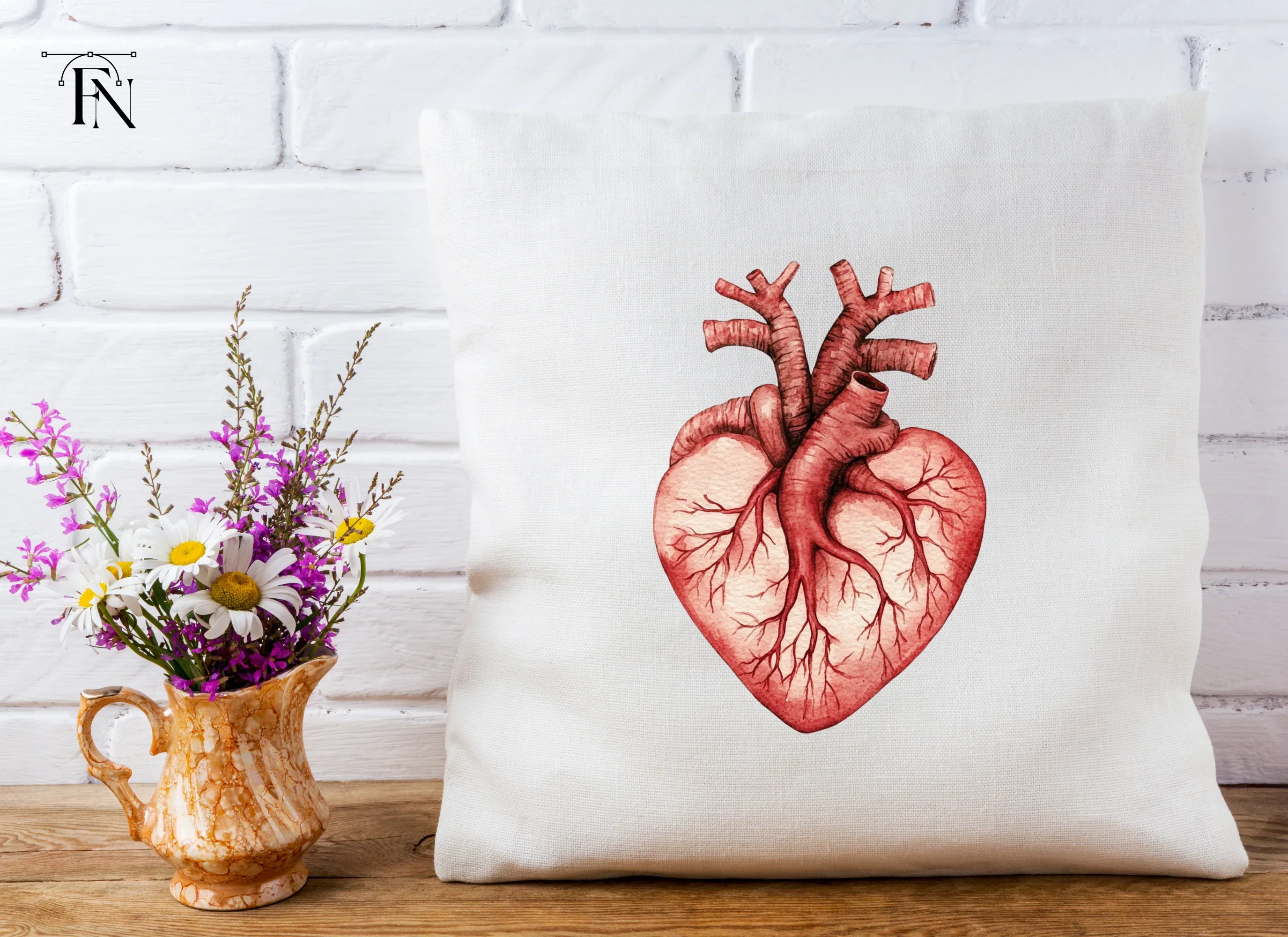 Anatomical Heart Clipart Bundle - Image 2