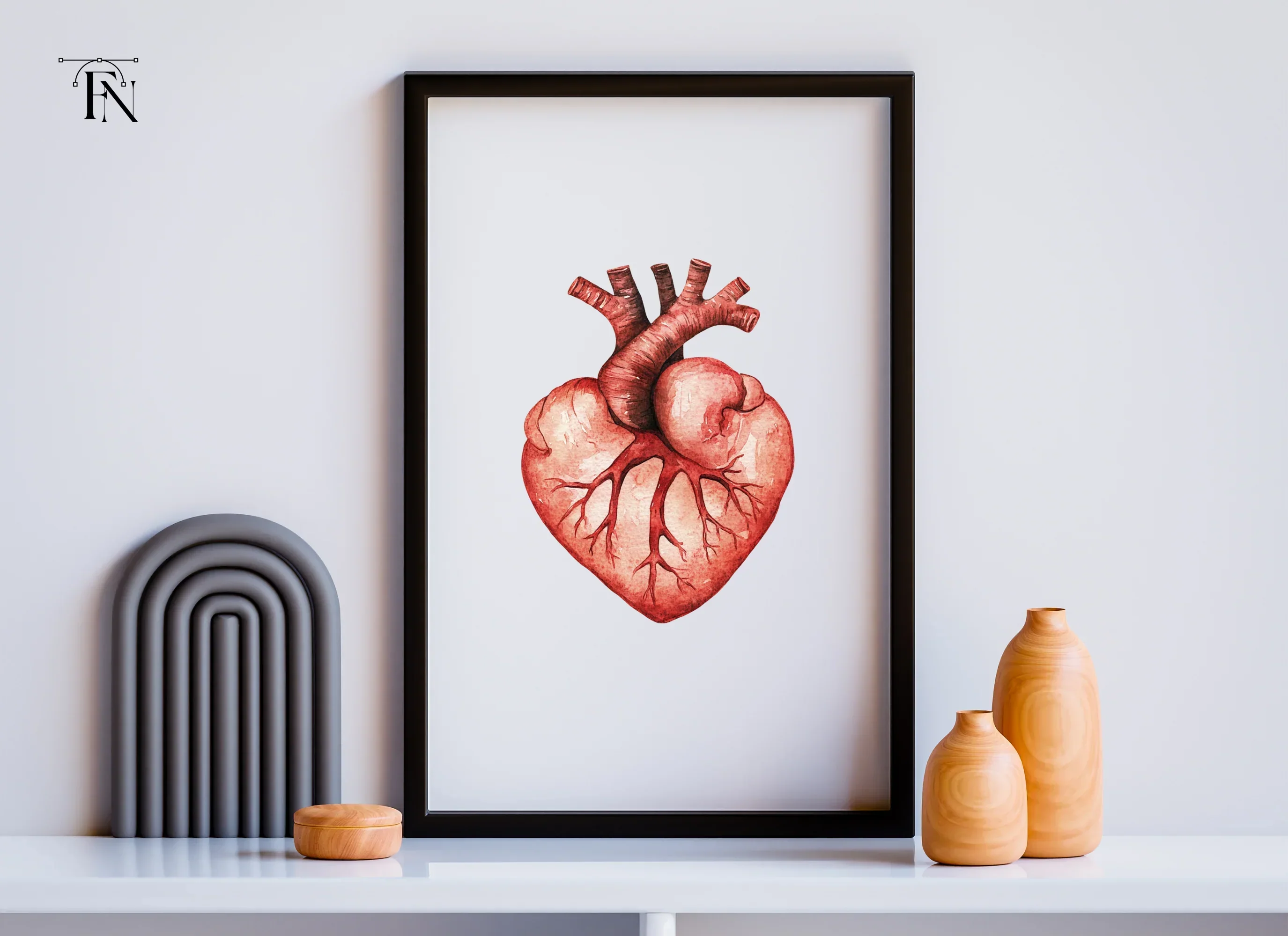 Anatomical Heart Clipart Bundle - Image 4