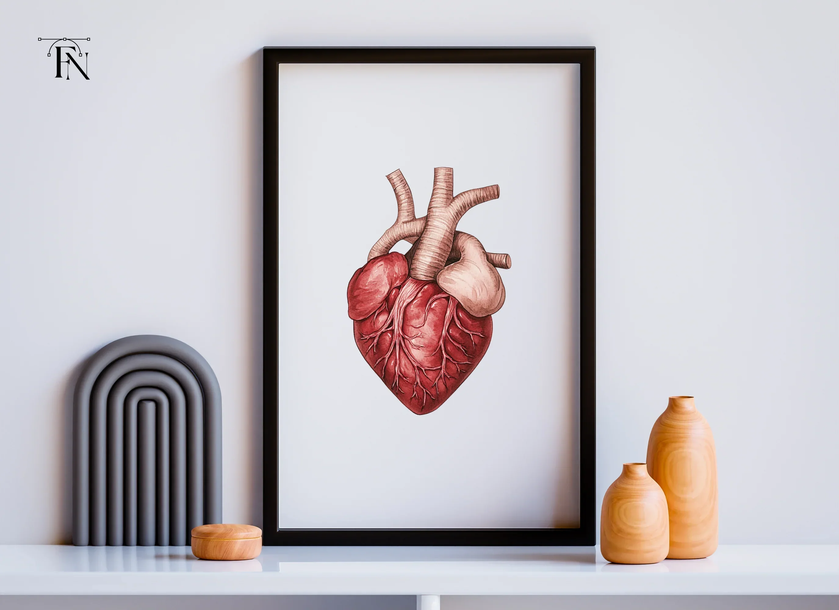 Anatomical Heart Clipart Bundle - Image 6