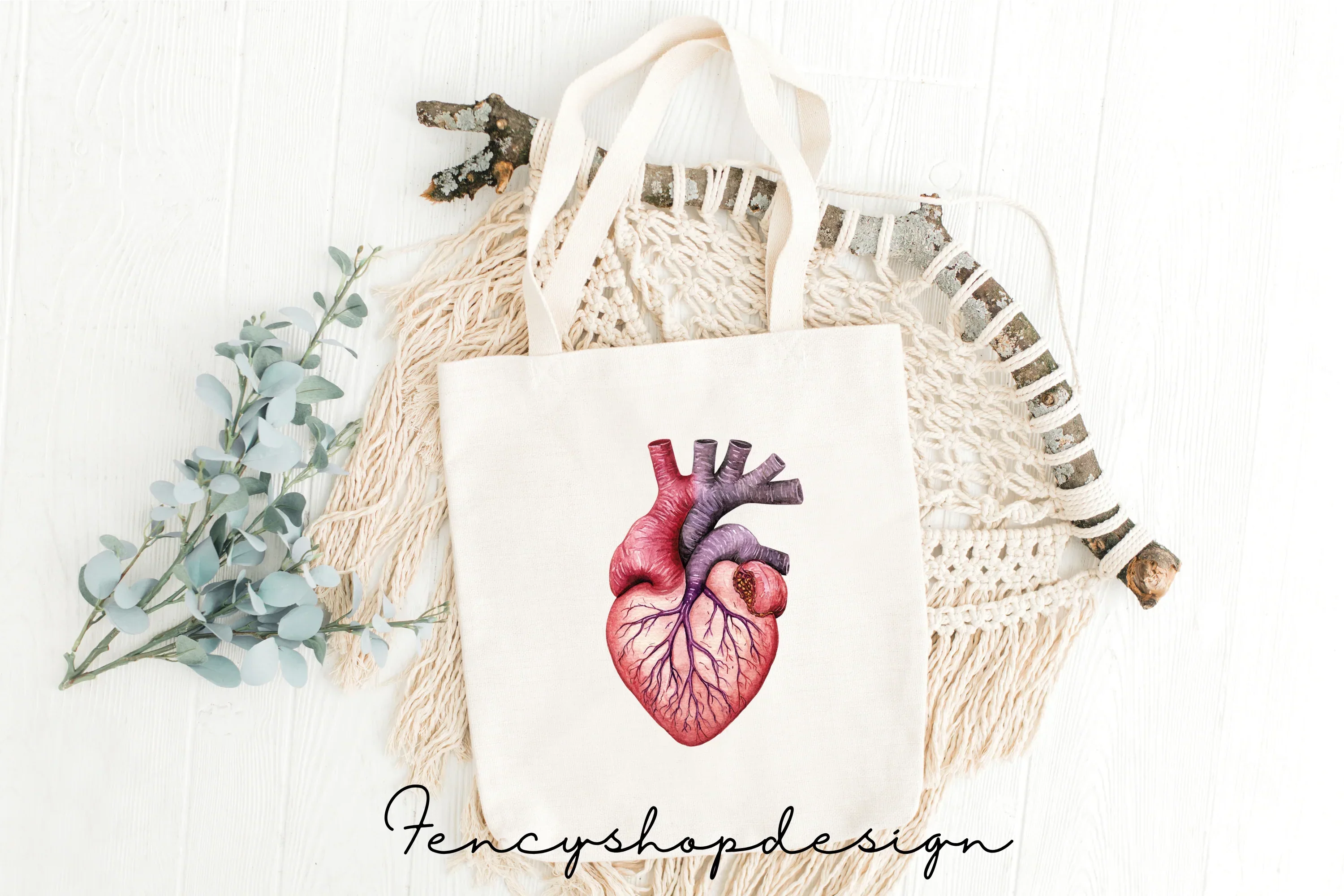 Anatomical Heart Organ Clipart Bundle - Image 8