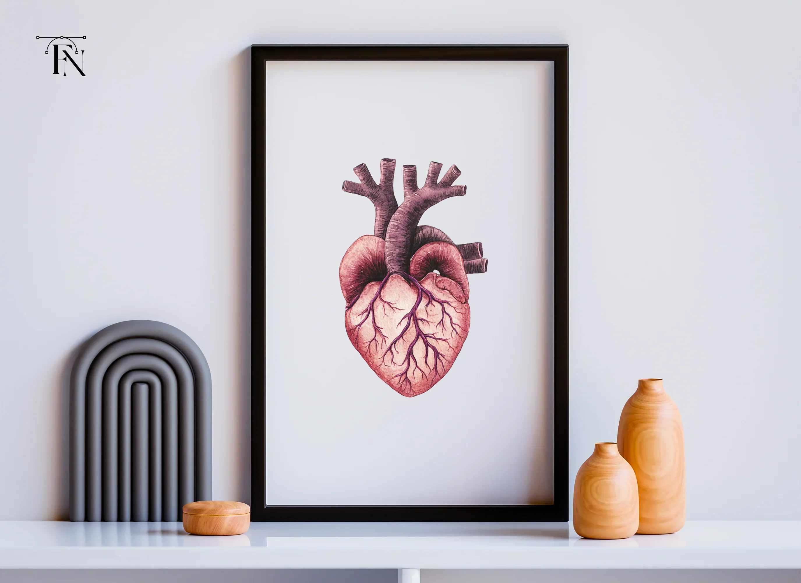Anatomical Human Heart Clipart Bundle - Image 6