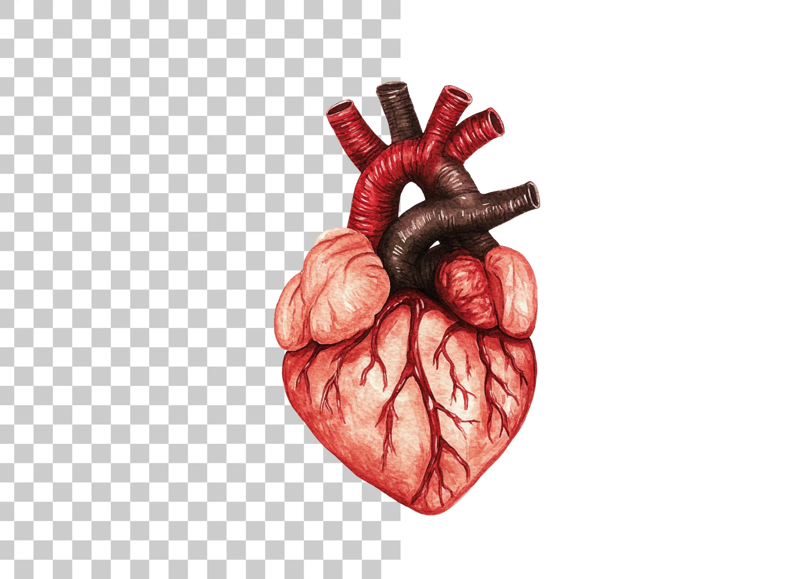 Anatomical Human Heart Clipart Bundle - Image 2