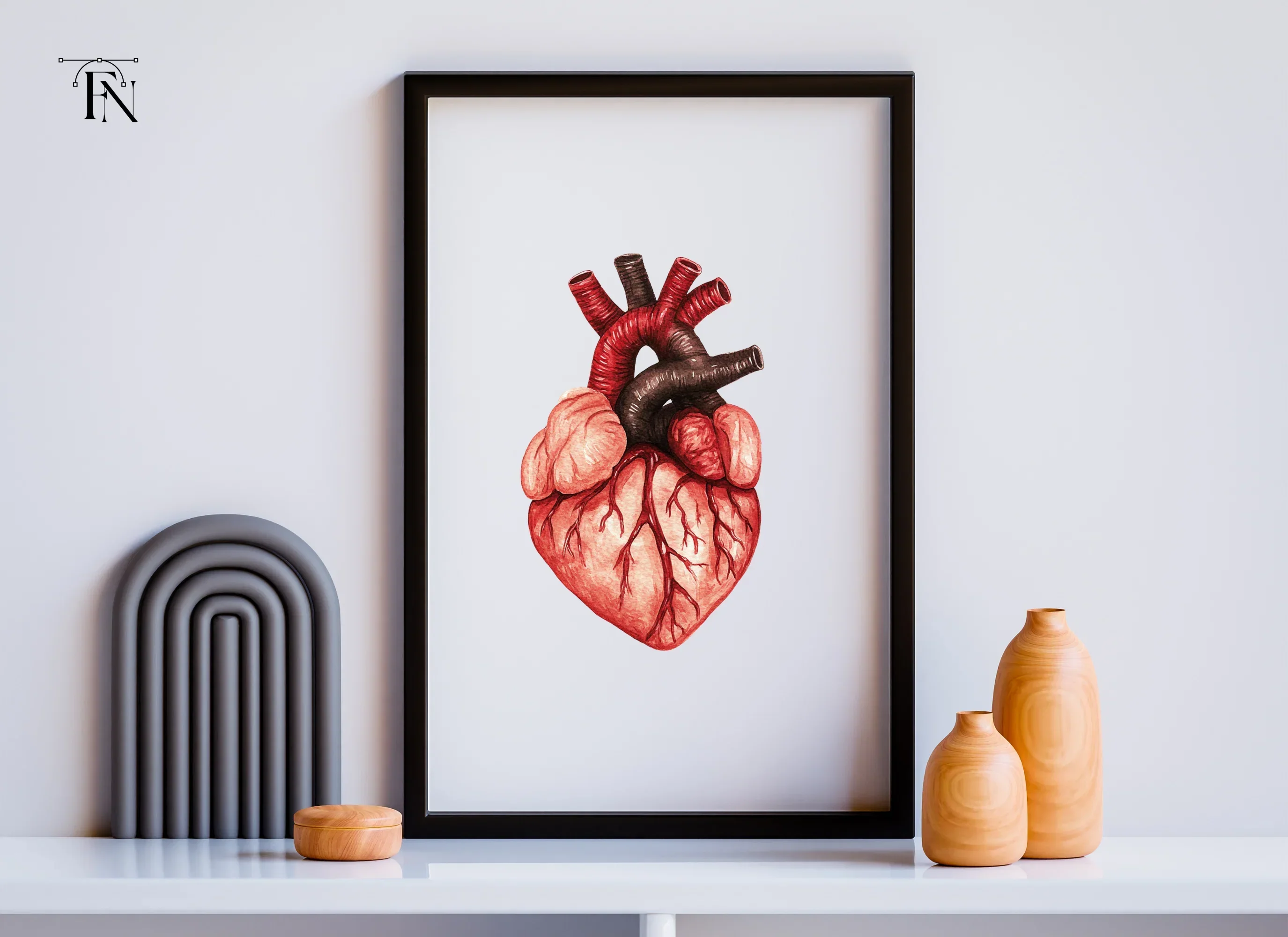 Anatomical Human Heart Clipart Bundle - Image 6