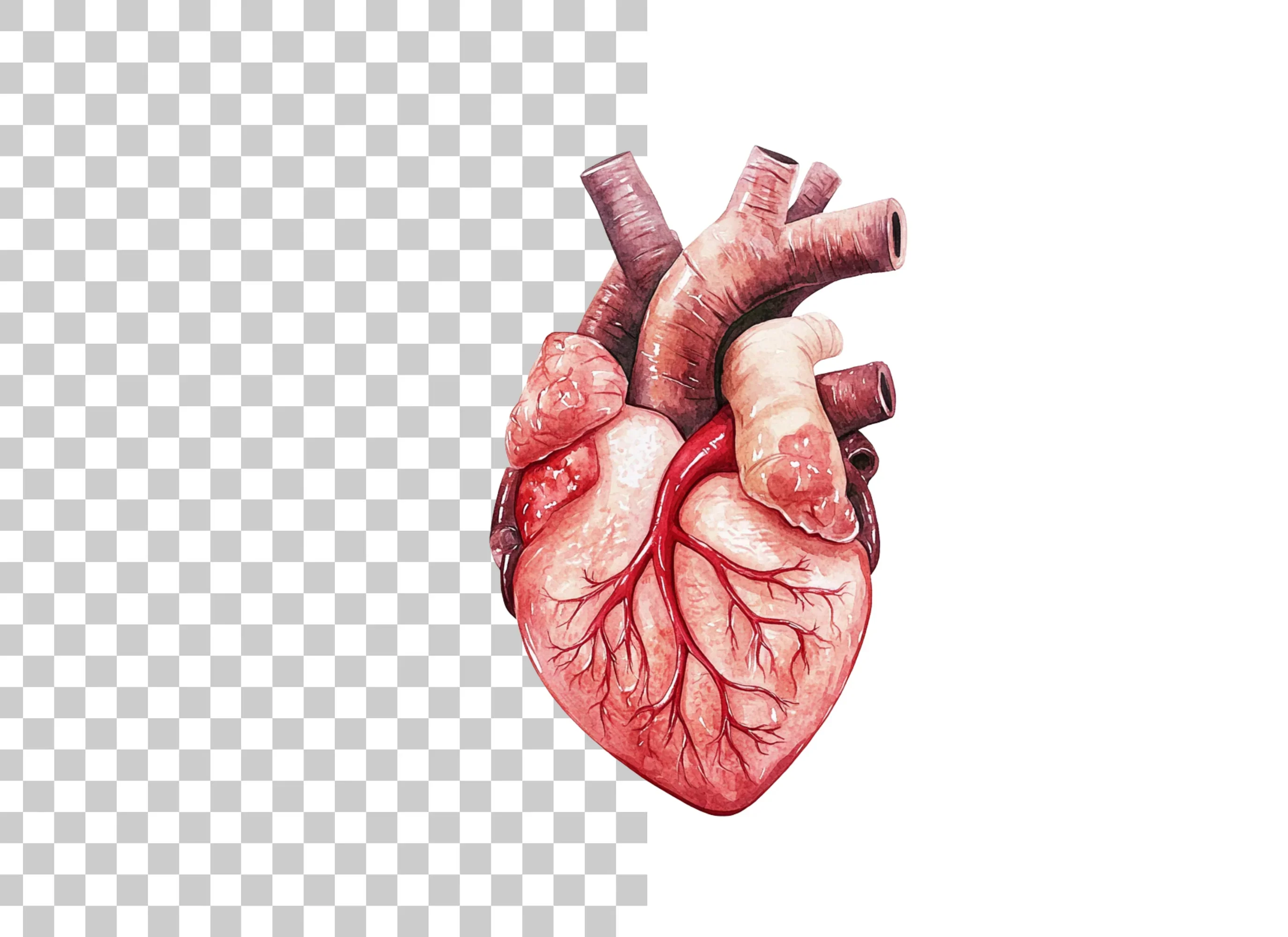 Anatomical Human Heart Clipart Bundle - Image 2