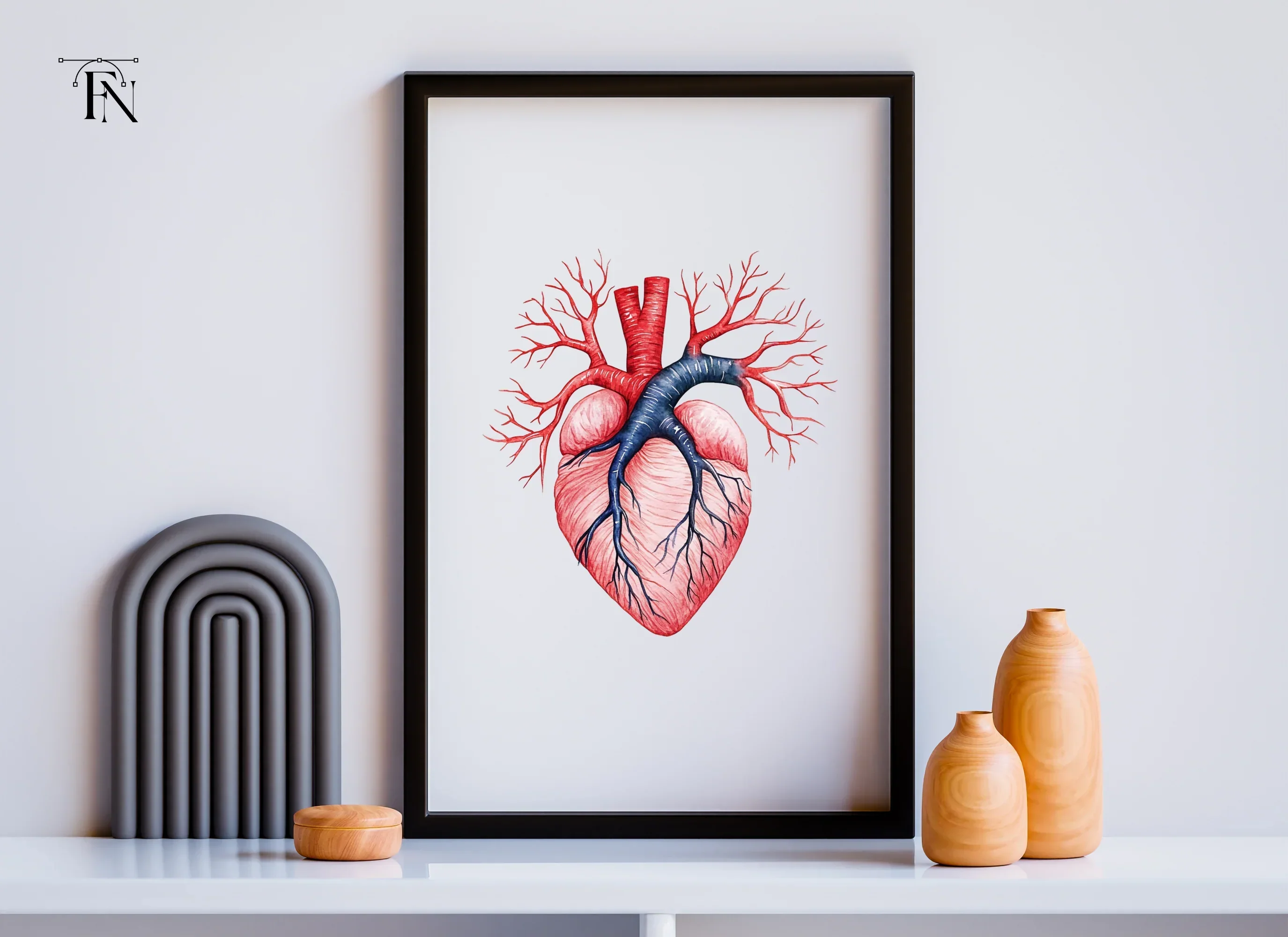 Anatomical Human Heart Clipart Bundle - Image 5