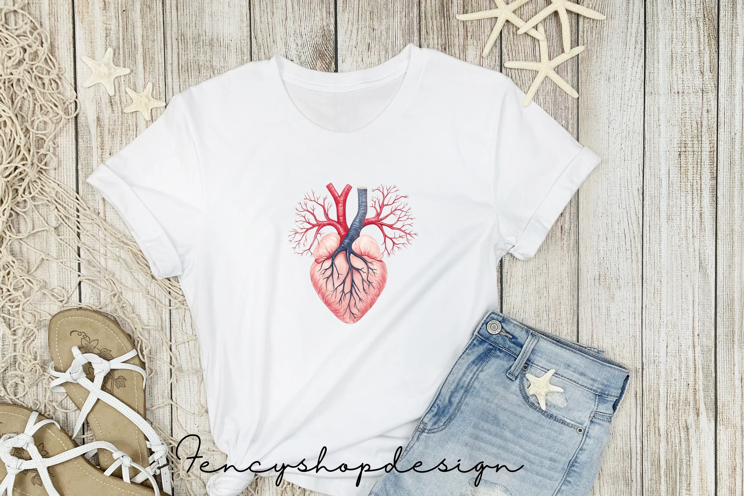 Anatomical Human Heart Clipart Bundle - Image 4
