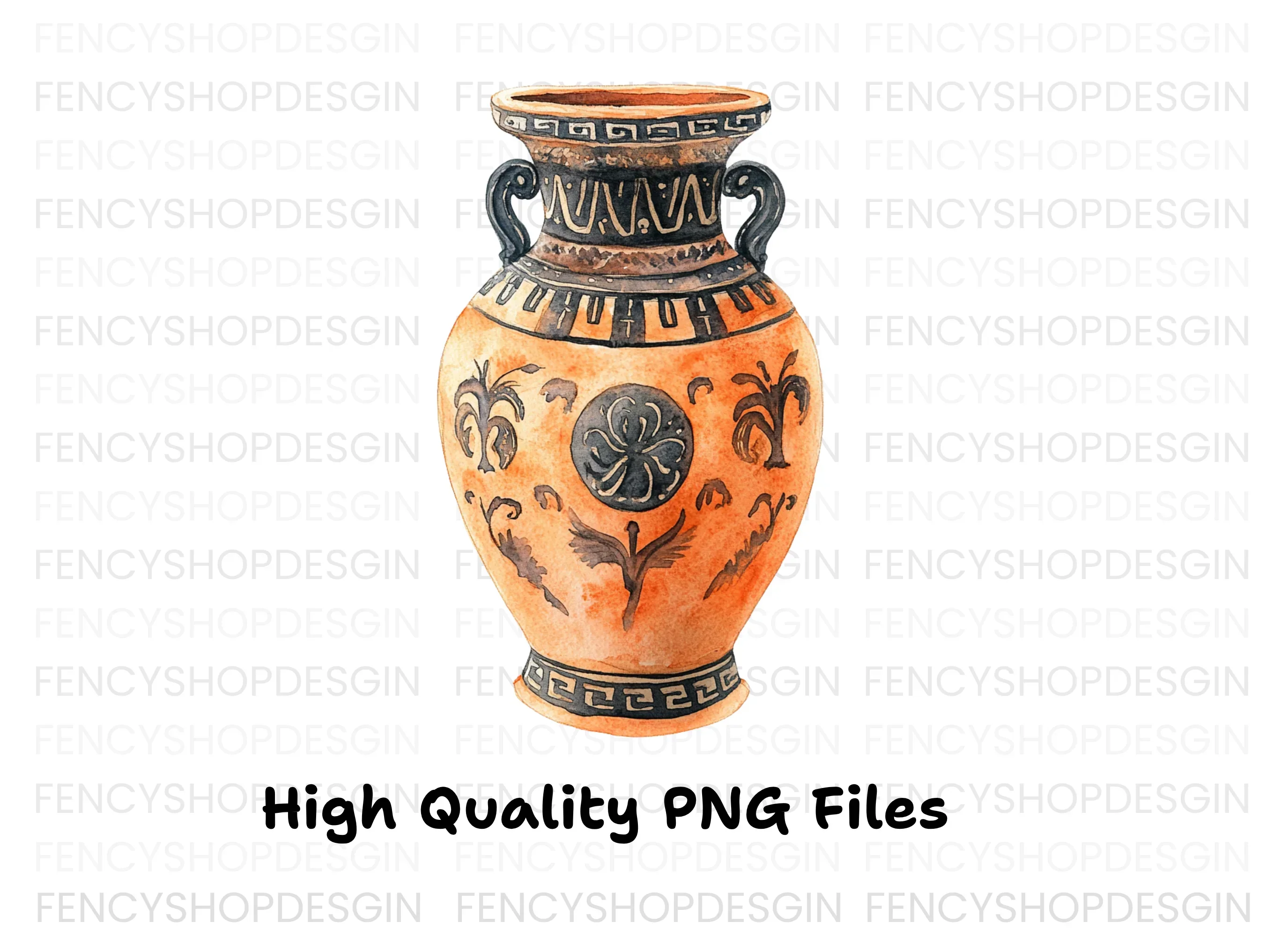 Ancient Greek Amphora Clipart Bundle - Image 2