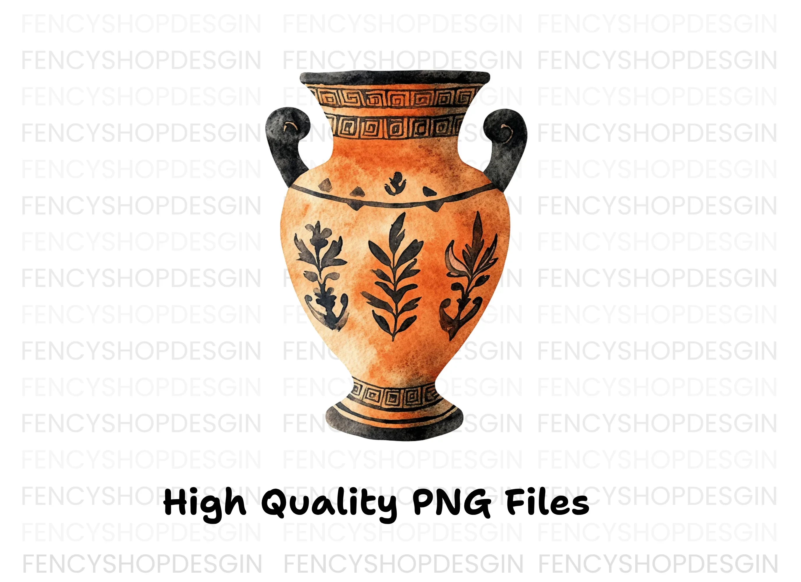 Ancient Greek Amphora Clipart Bundle - Image 3