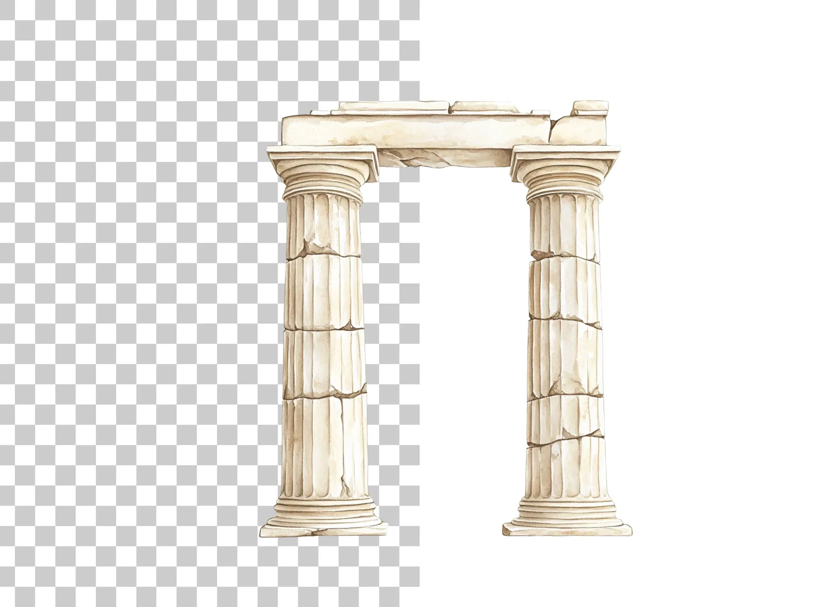 Ancient Greek Columns Clipart Bundle - Image 2