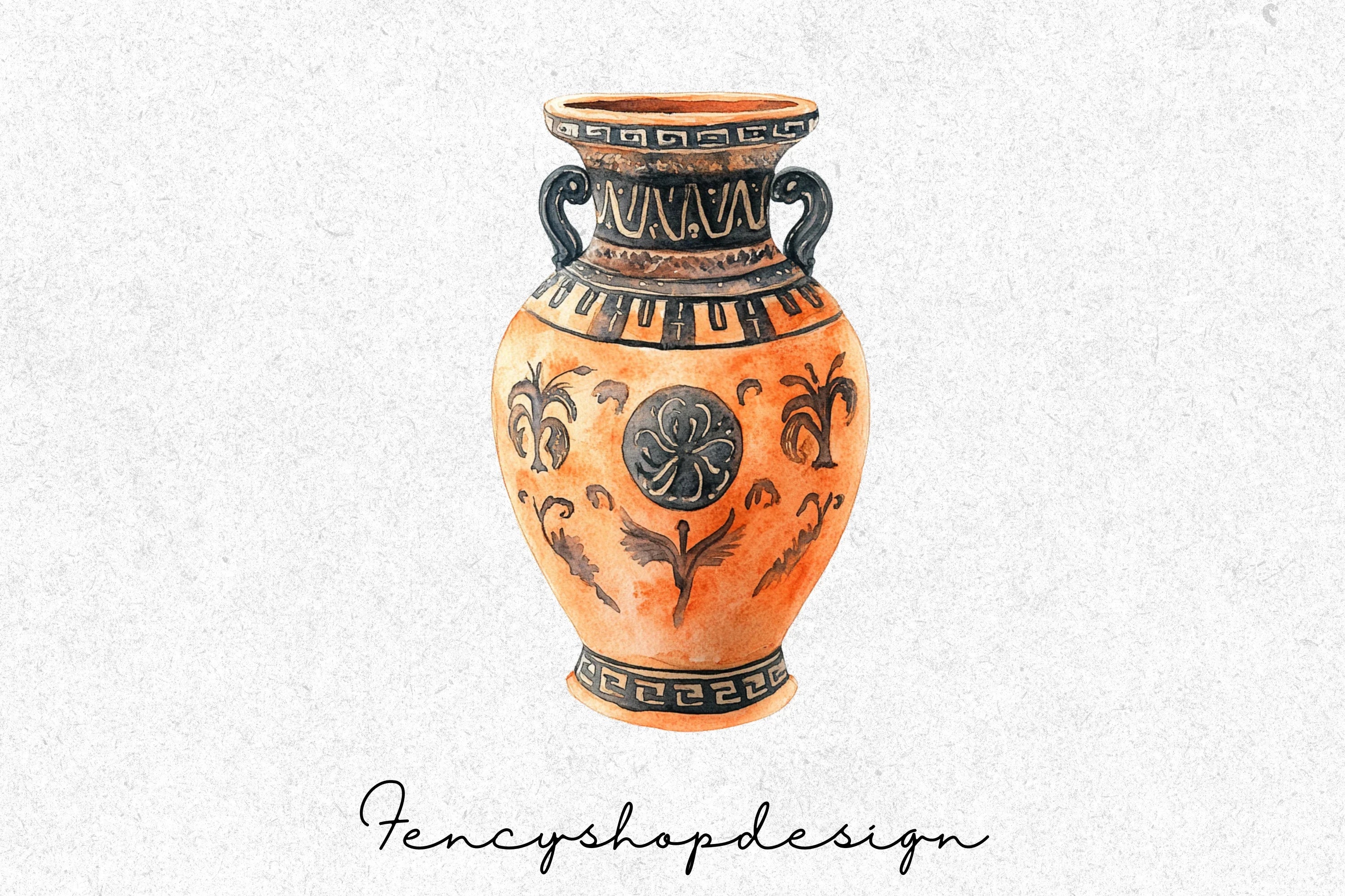 Ancient Greek Pottery Clipart Bundle - Image 4