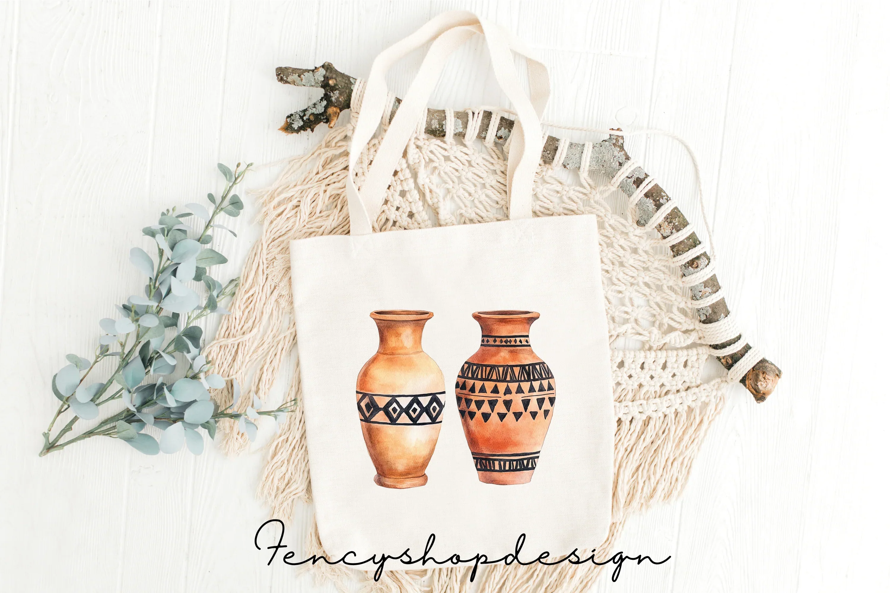 Ancient Greek Pottery Clipart Bundle - Image 8