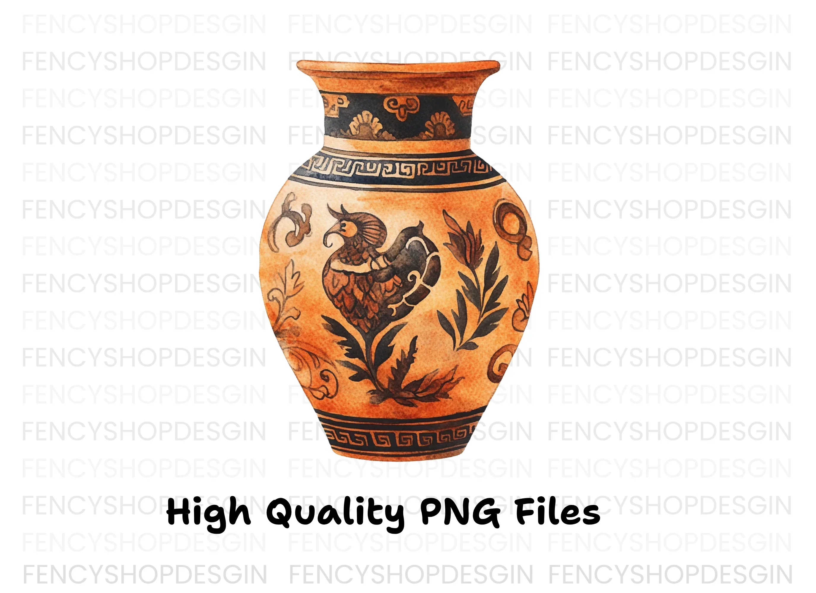 Ancient Greek Vases Clipart Bundle - Image 3