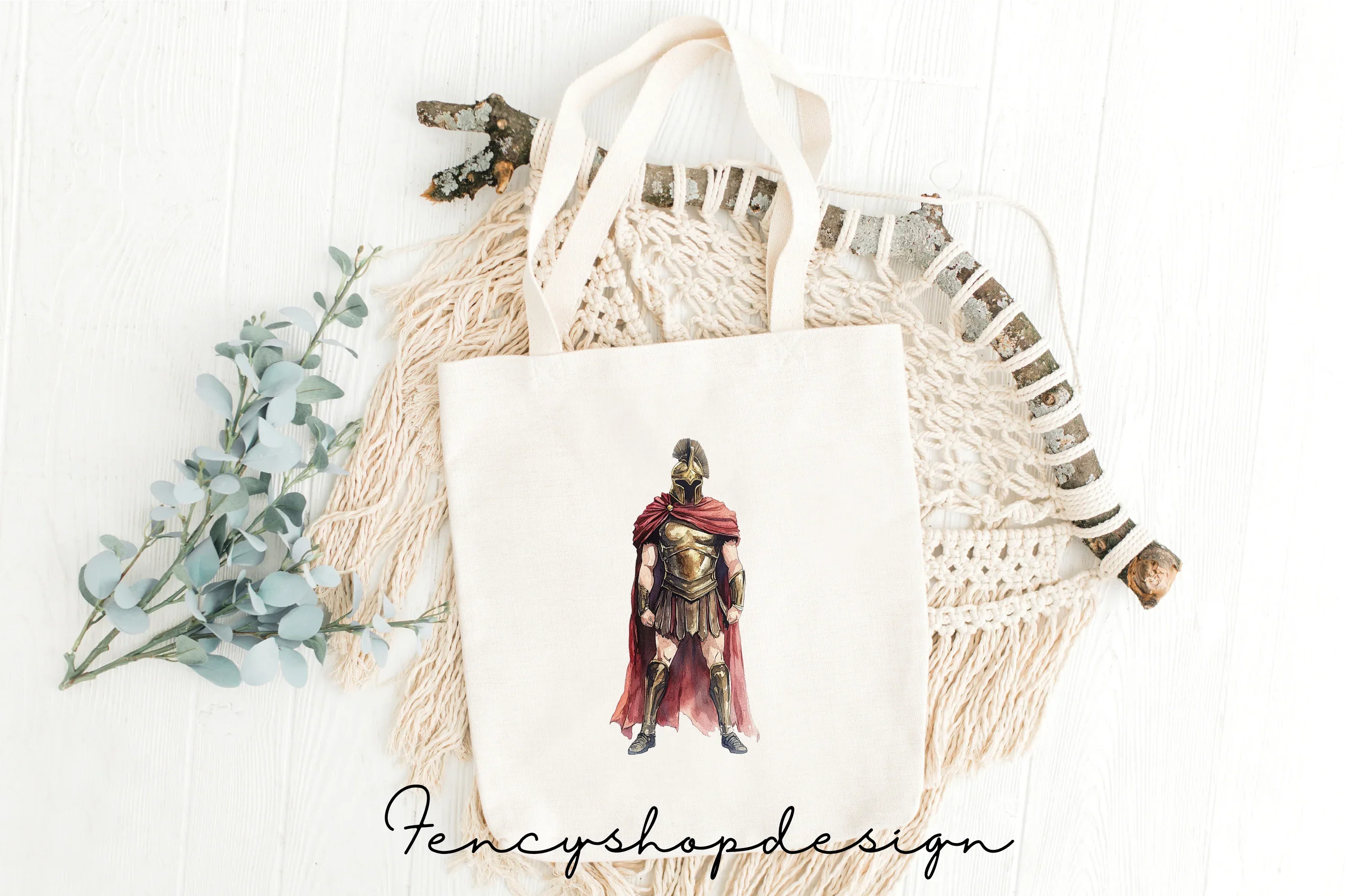 Ancient Greek Warrior Clipart Bundle - Image 8