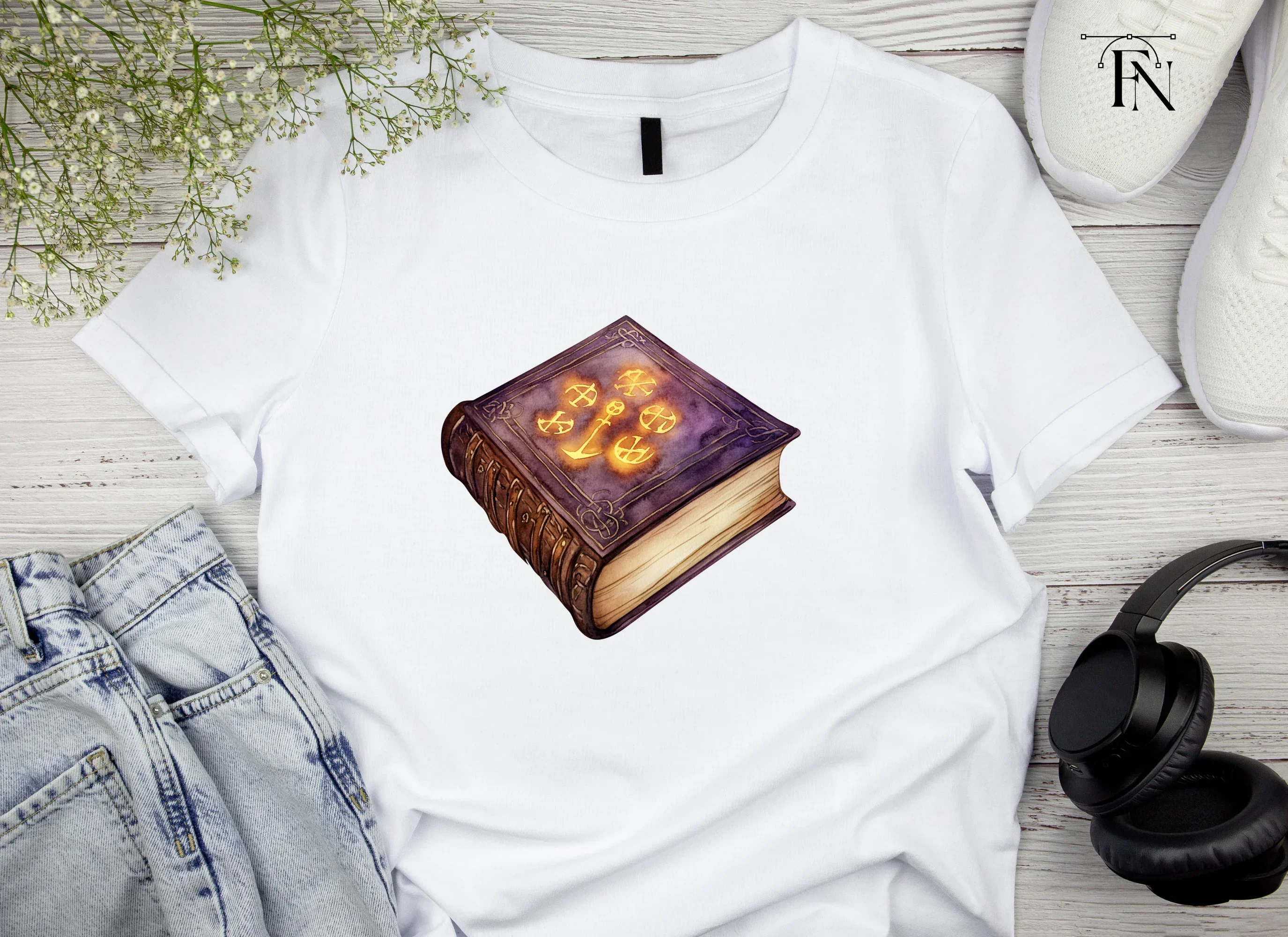 Ancient Grimoire Magic Book Clipart Bundle - Image 4
