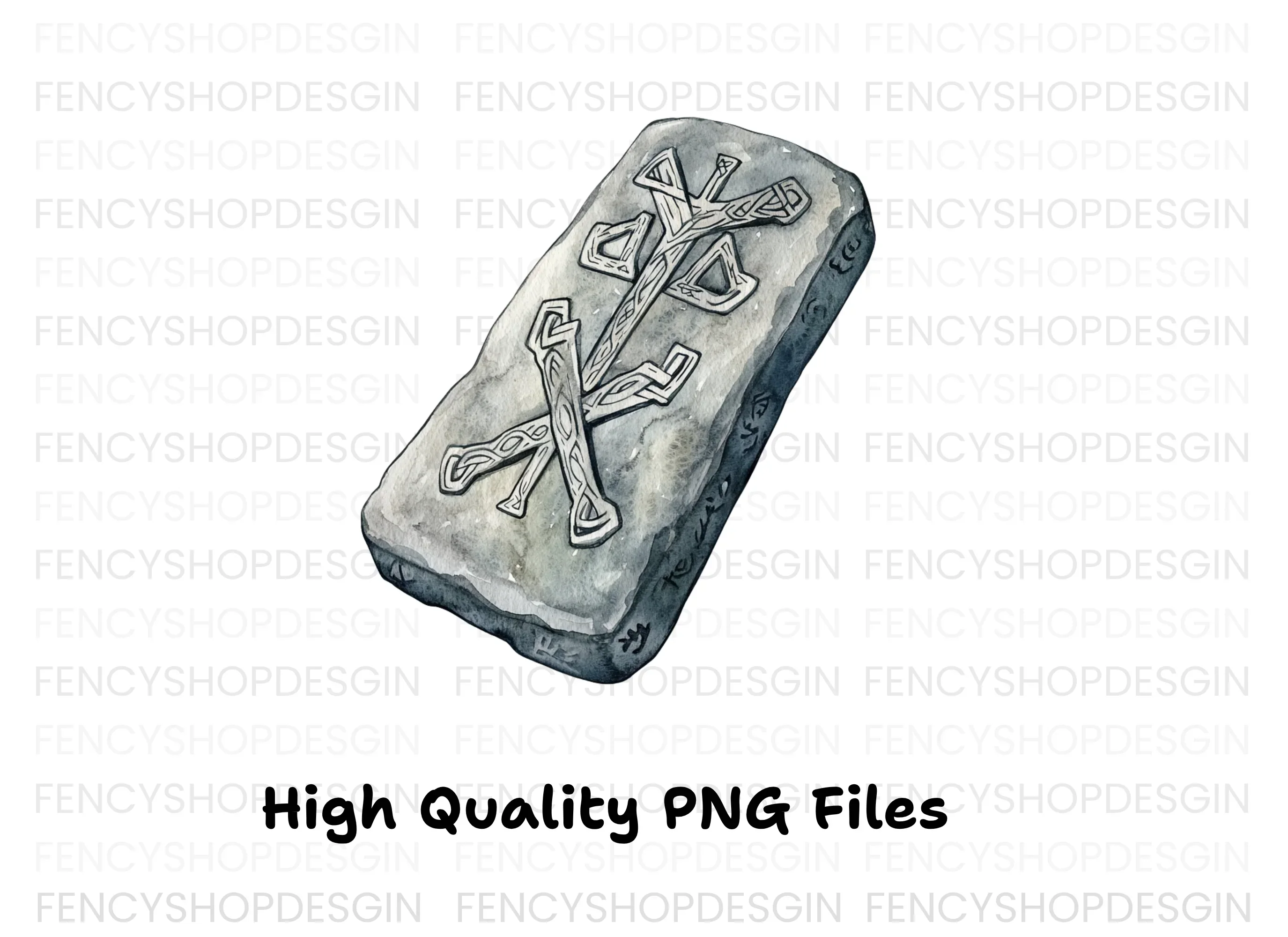 Ancient Rune Stone Clipart Bundle - Image 2