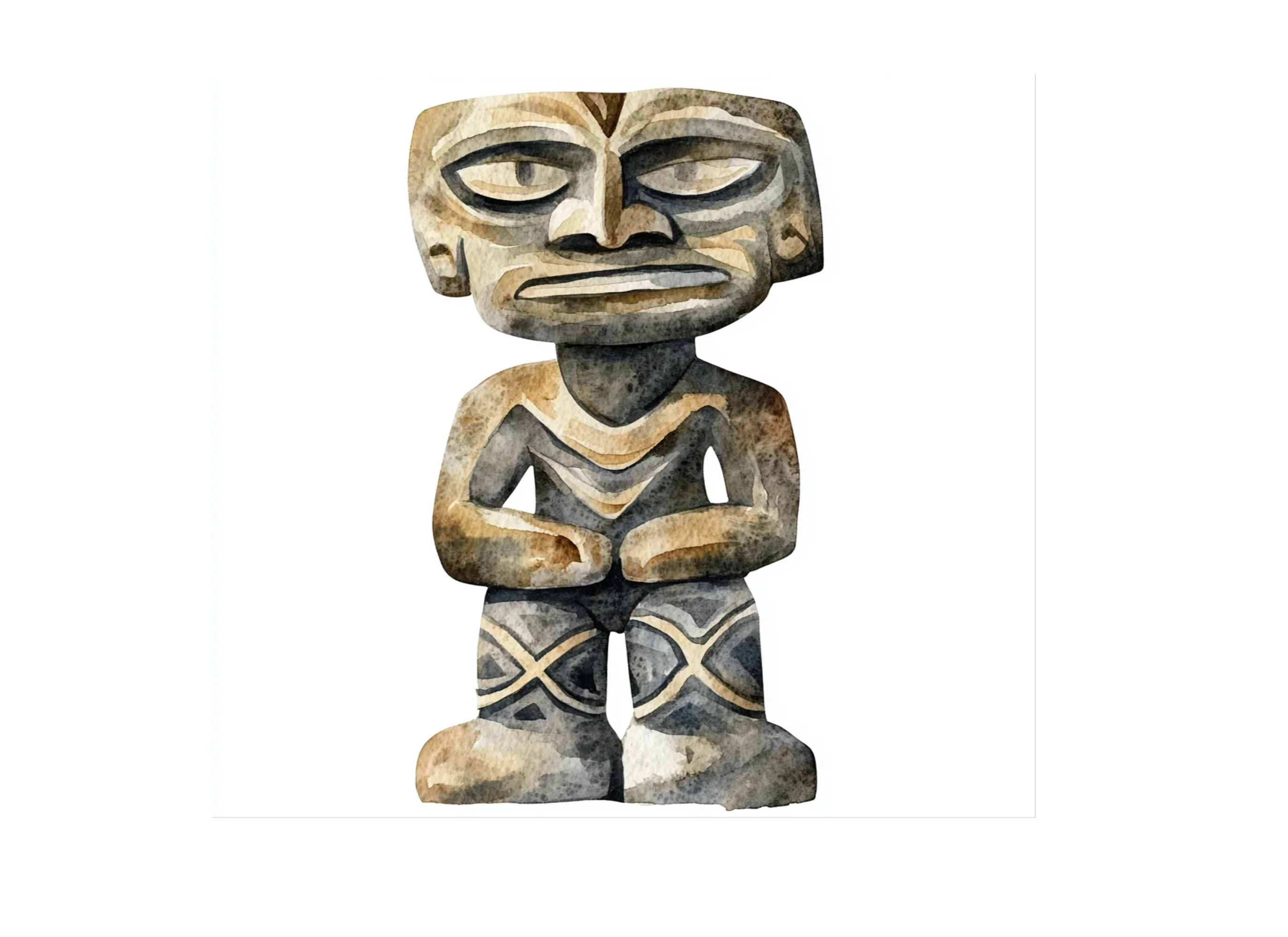 Ancient Tribal Stone Statues Clipart Bundle - Image 3