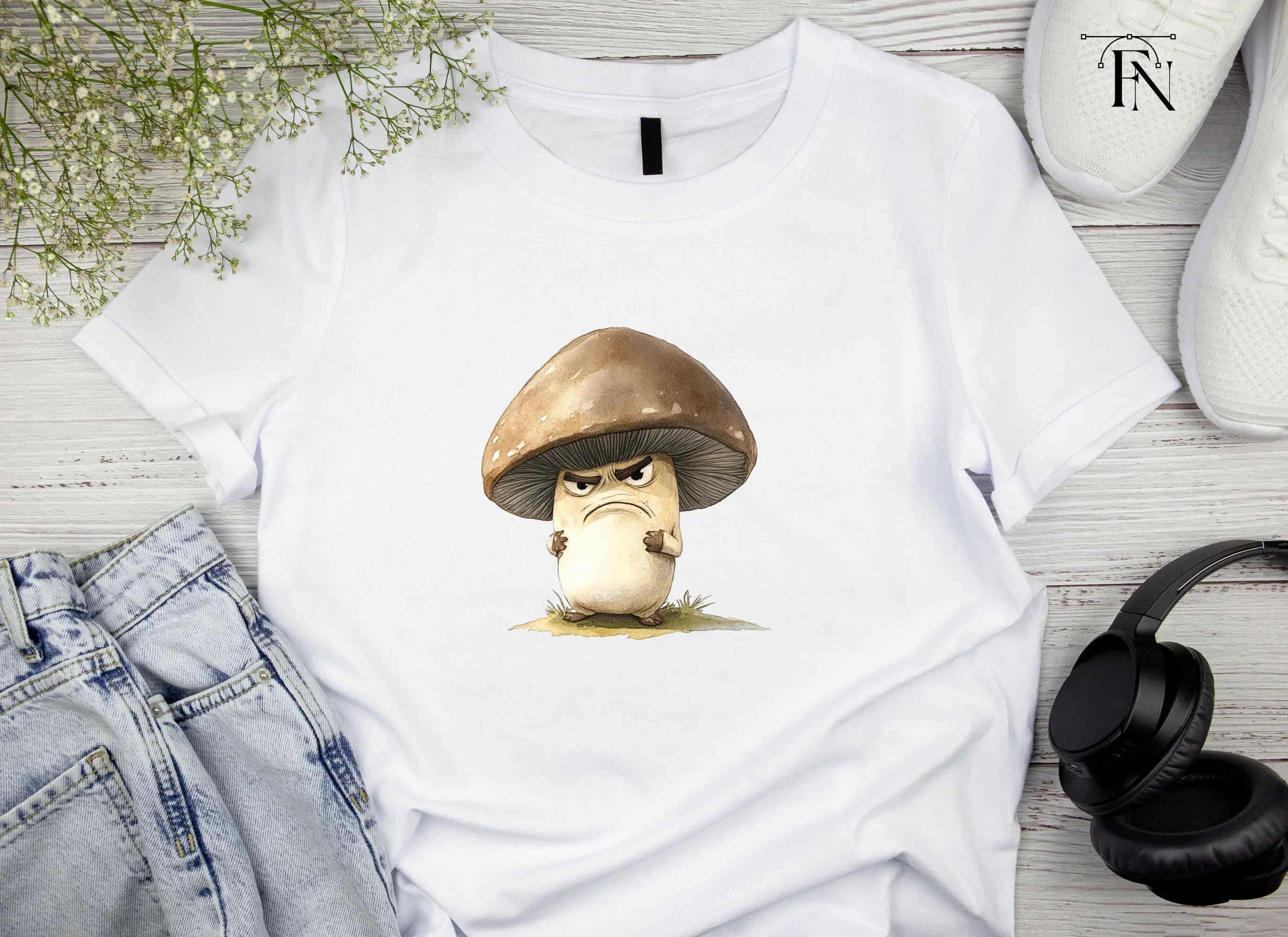 Angry Brown Mushroom Clipart Bundle - Image 4