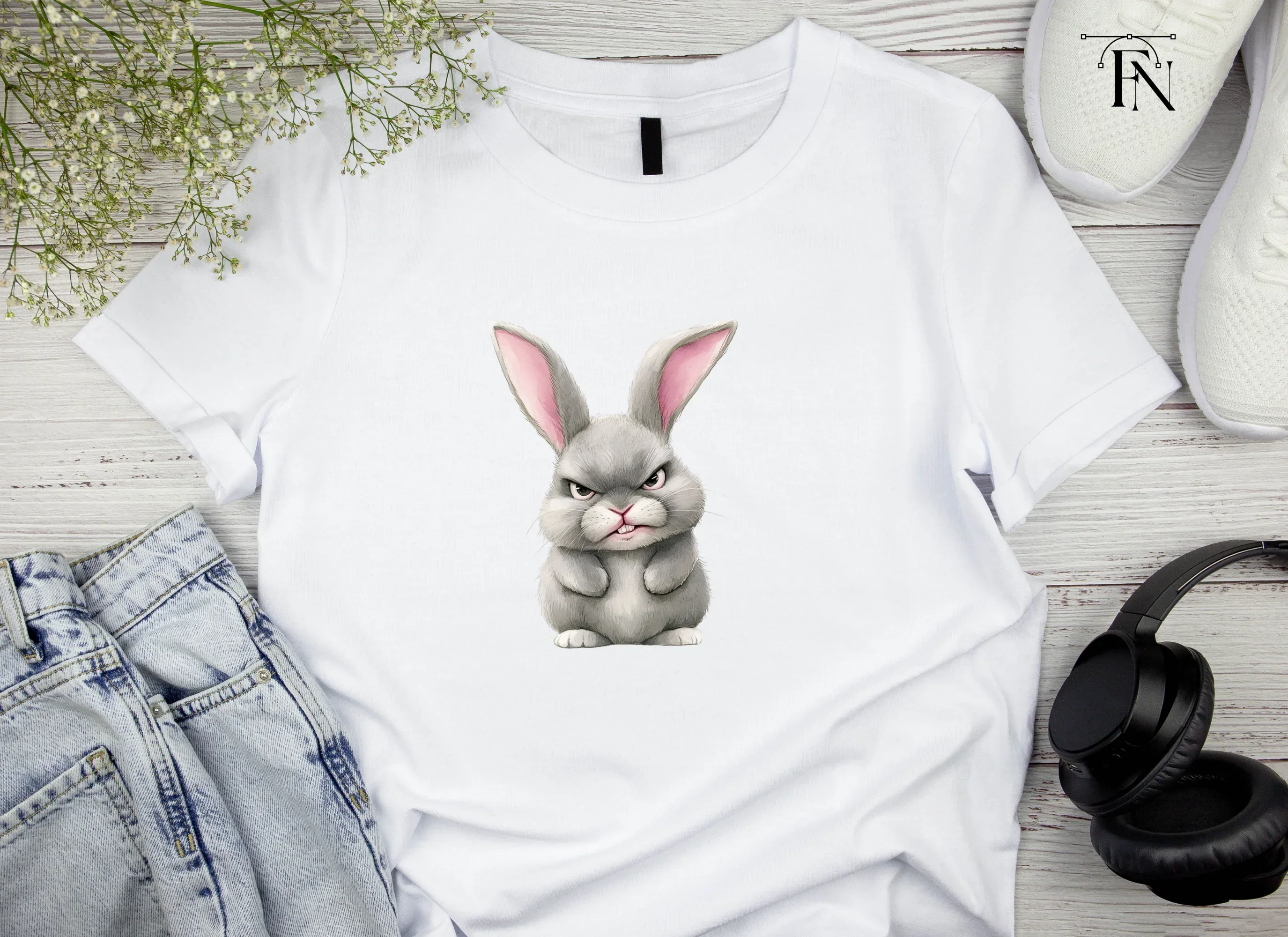Angry Bunny Clipart Bundle - Image 3