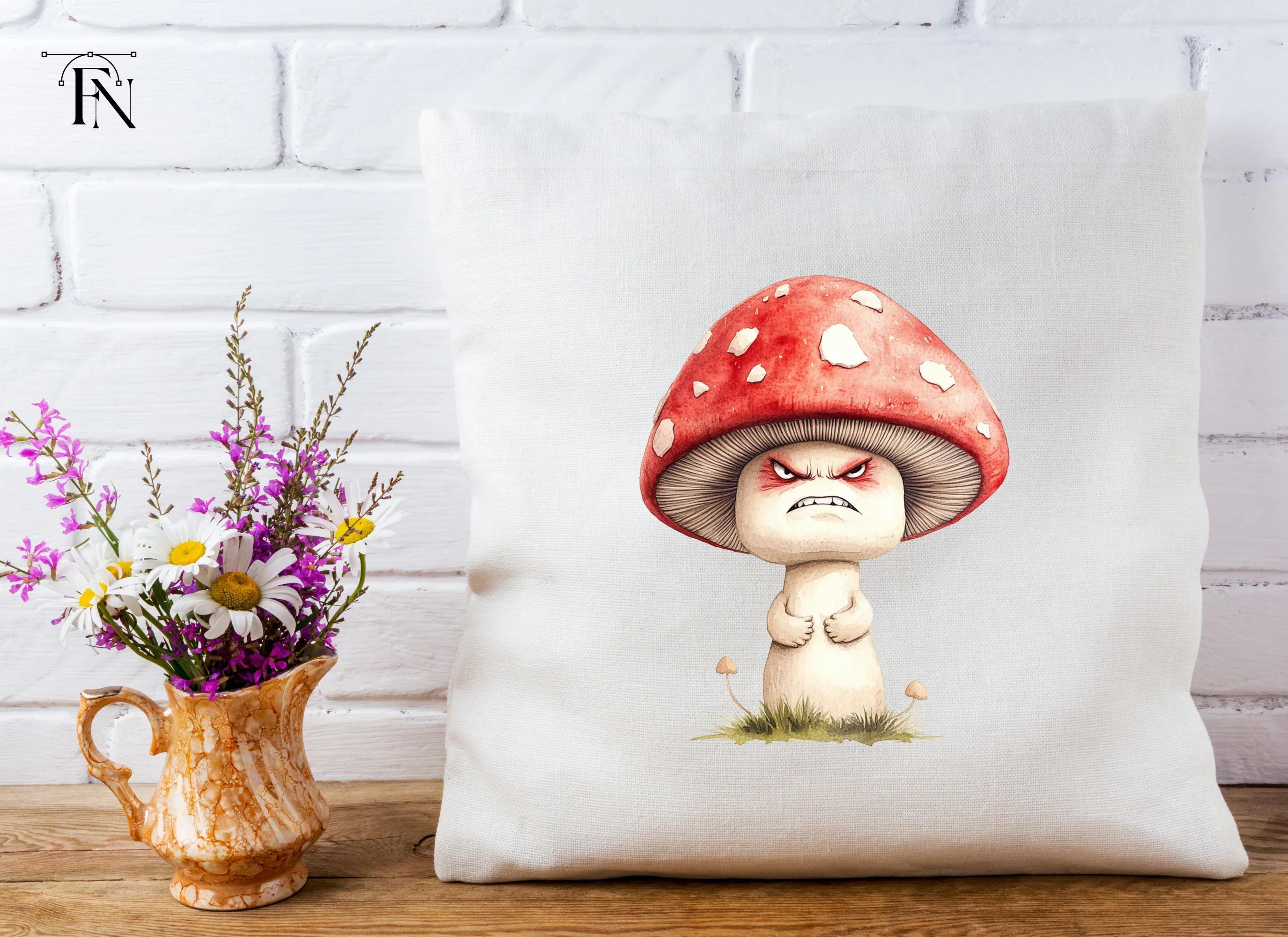 Angry Mushroom Clipart Bundle - Image 5