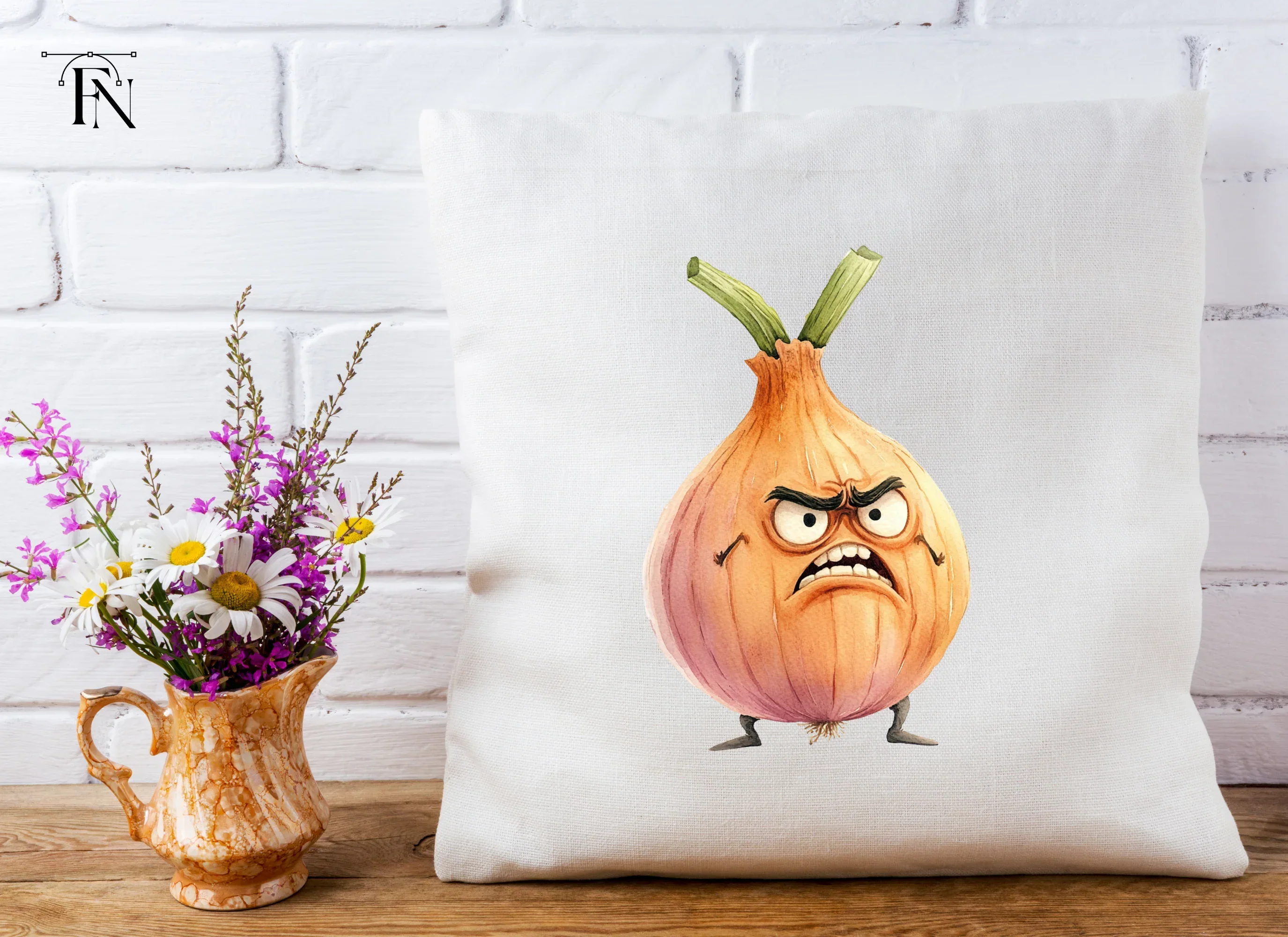 Angry Onion Cartoon Clipart Bundle - Image 5