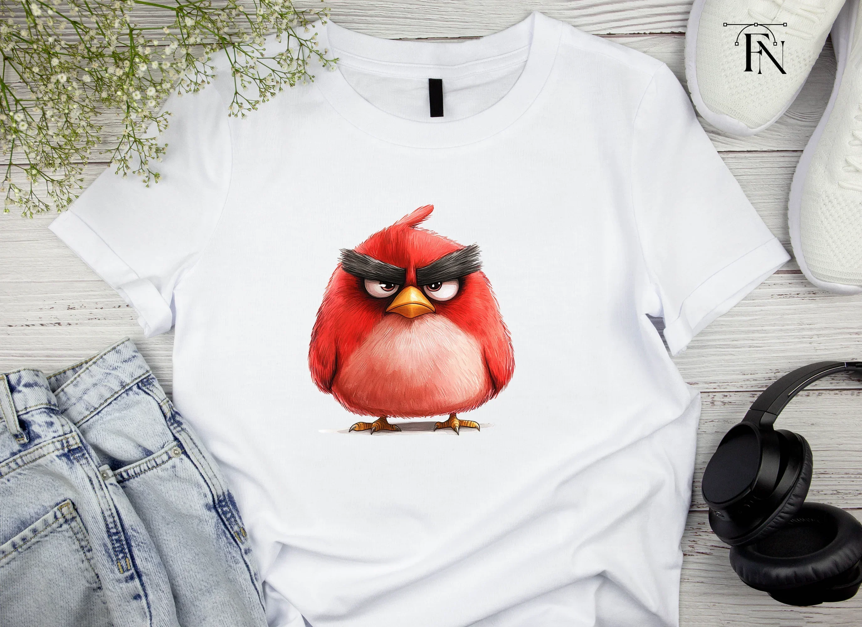 Angry Red Bird Illustration Clipart Bundle - Image 4