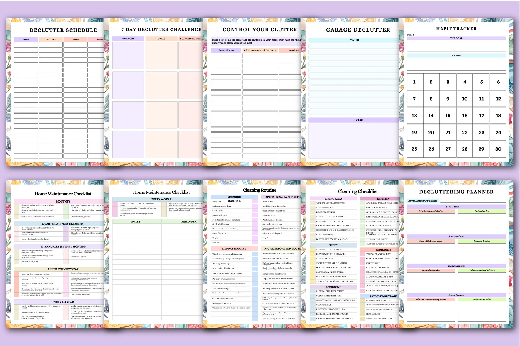 Annual Cleaning Schedule Planner - Image 3