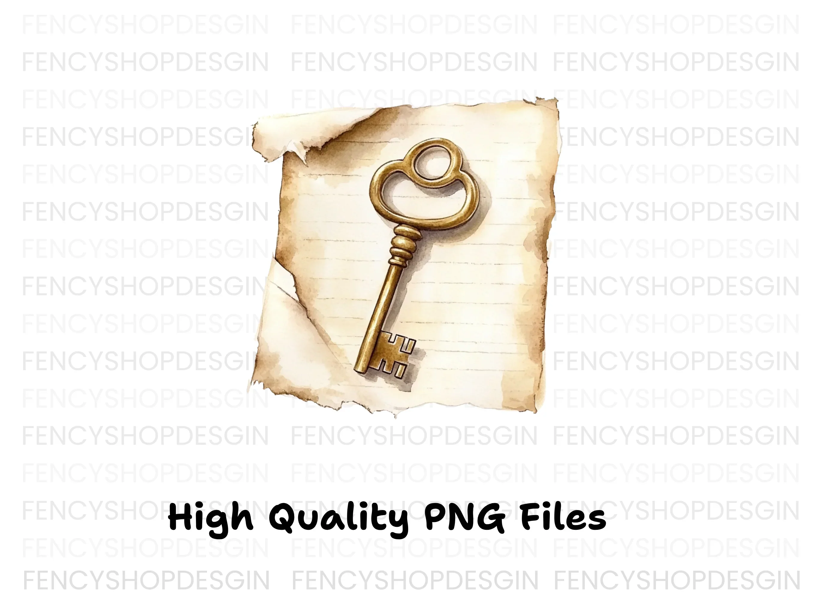 Antique Keys Clipart Bundle - Image 5