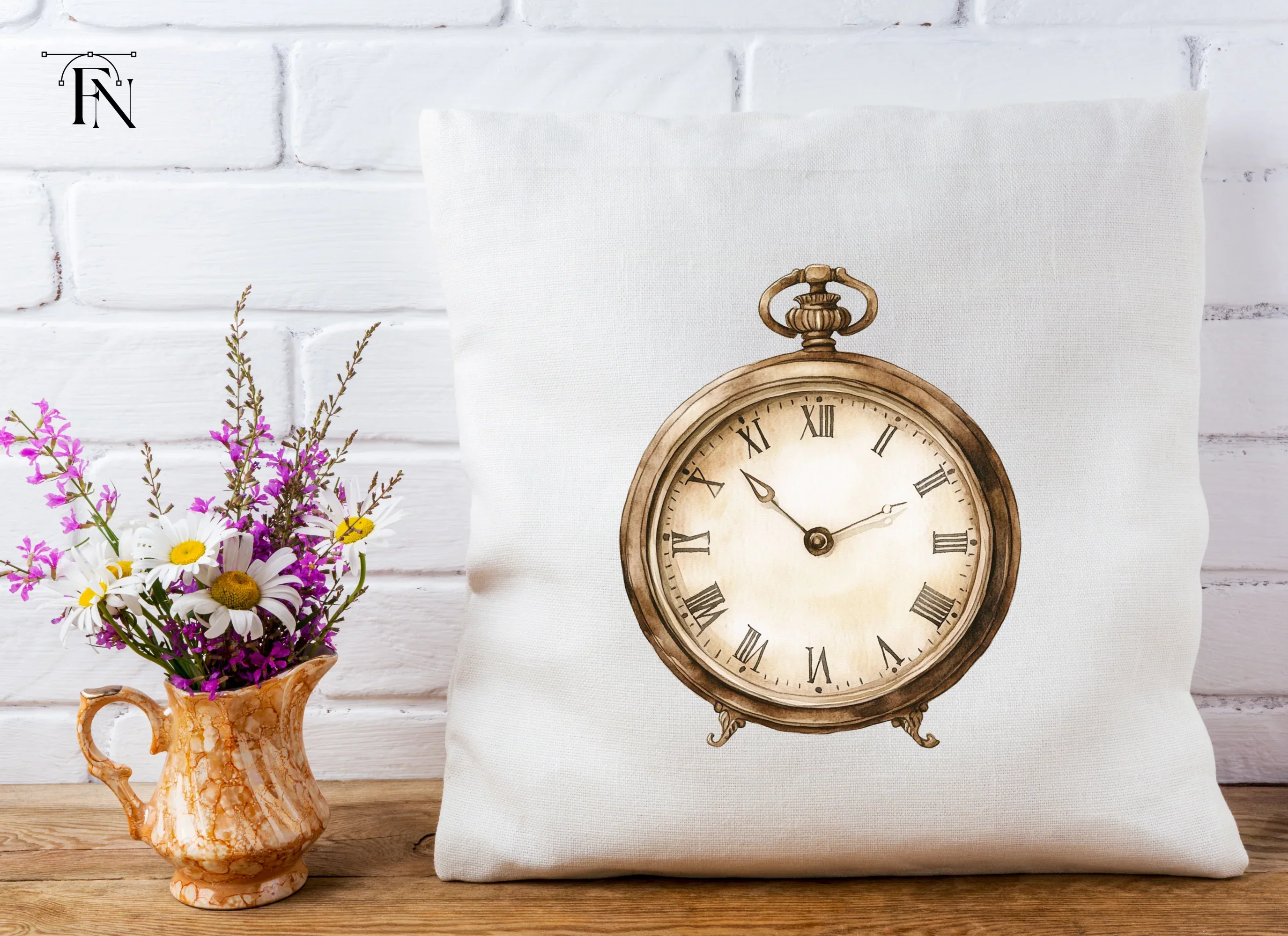 Antique Pocket Watch Clipart Bundle - Image 5