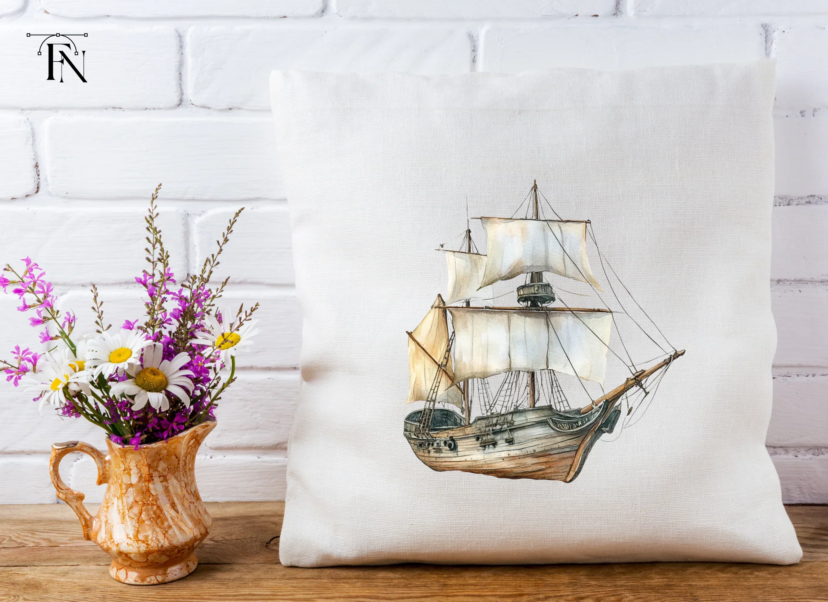 Antique Sailing Ship Clipart Bundle - Image 3