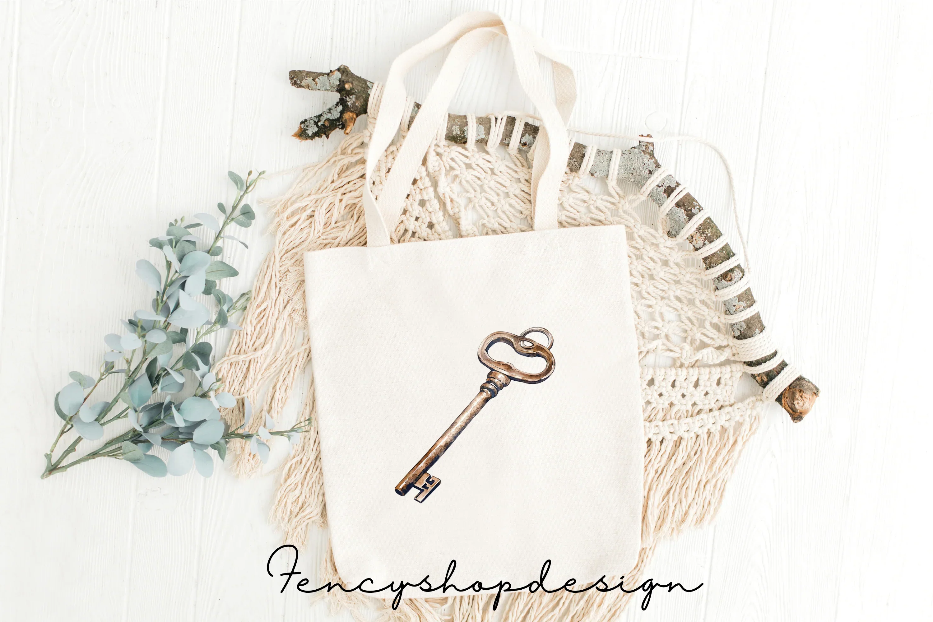 Antique Skeleton Keys Clipart Bundle - Image 8