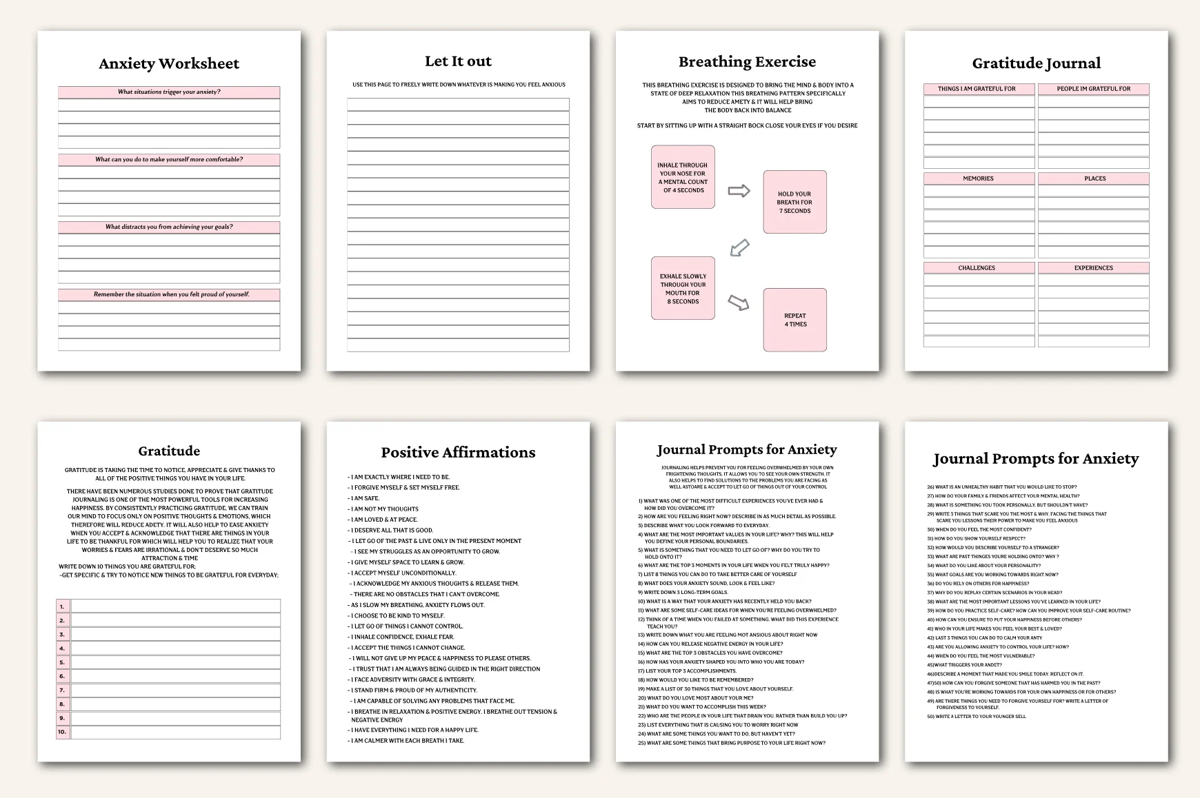 Anxiety Depression Workbooks - Image 5