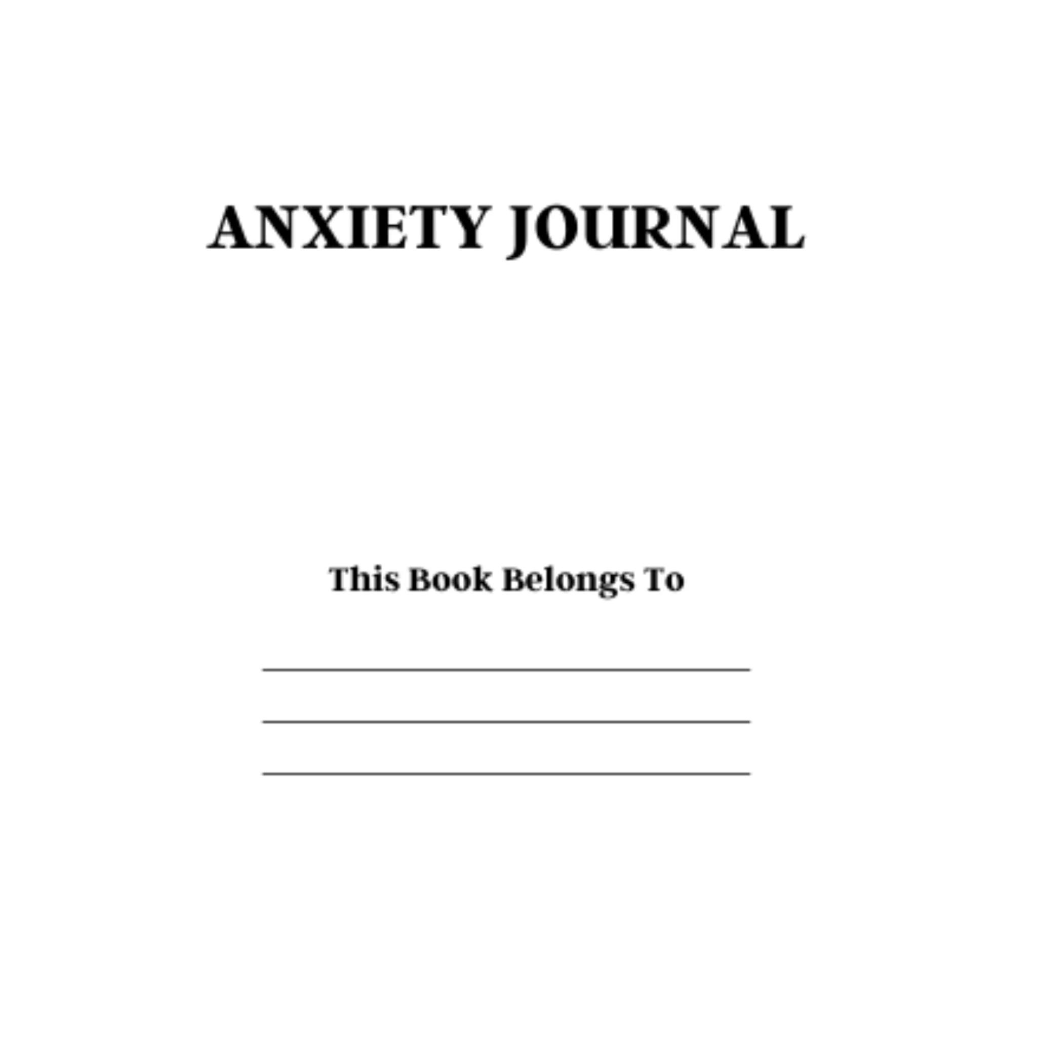 Anxiety Journal Bundle