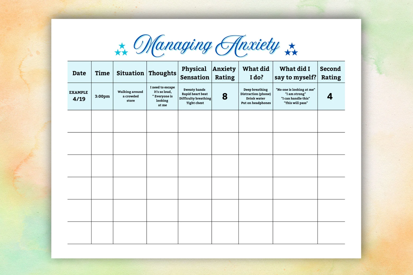 Anxiety Management Planner - Image 3