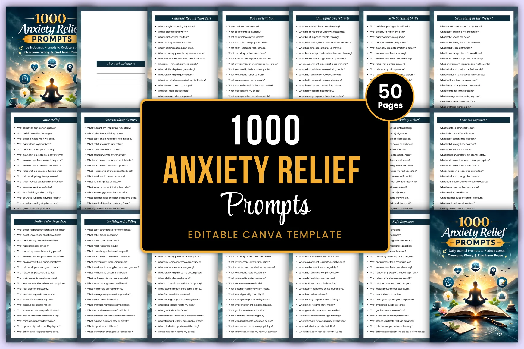 Anxiety Relief Prompts