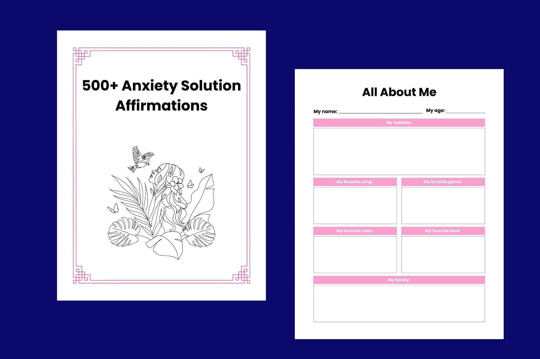 Anxiety Solution Affirmations Planner - Image 2