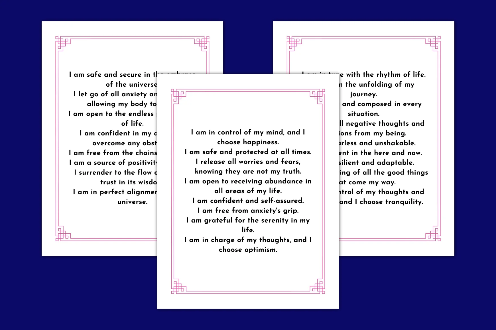 Anxiety Solution Affirmations Planner - Image 3