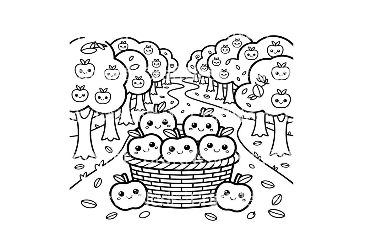 Apple Orchard Harvest Coloring Books - Image 2